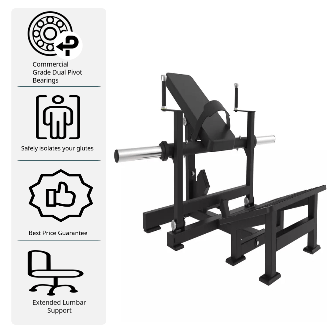 SFE Commercial Plate Loaded Hip Thrust Glute Machine (New) - Grit Grind Strength
