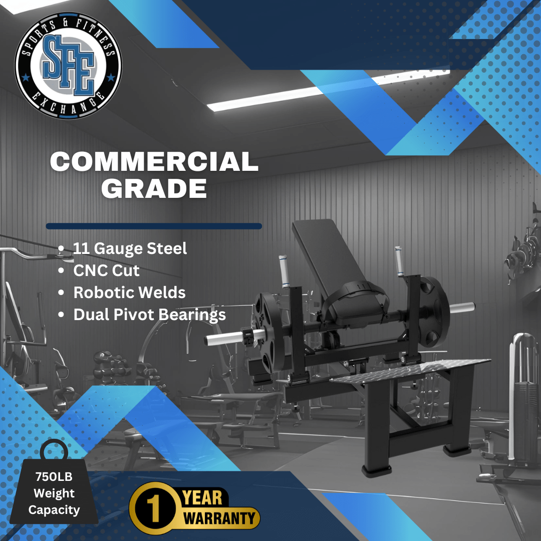 SFE Commercial Plate Loaded Hip Thrust Glute Machine (New) - Grit Grind Strength