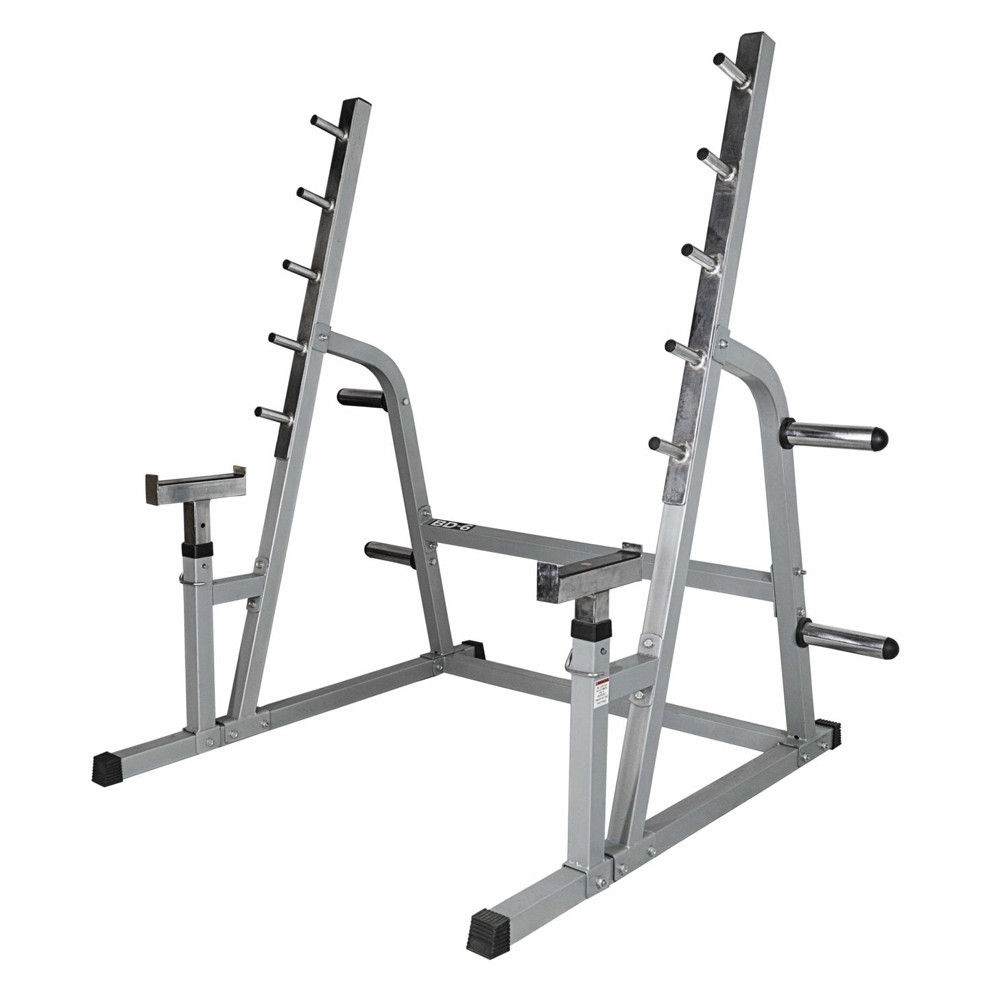 Squat - Bench Press Combo Rack w/ Plate Storage - Grit Grind Strength