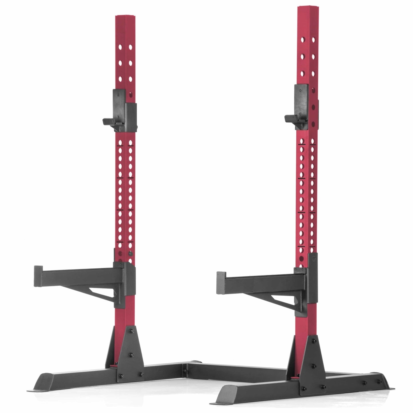 Squat Rack Bench Press with Adjustable Safety Spotters - Grit Grind Strength