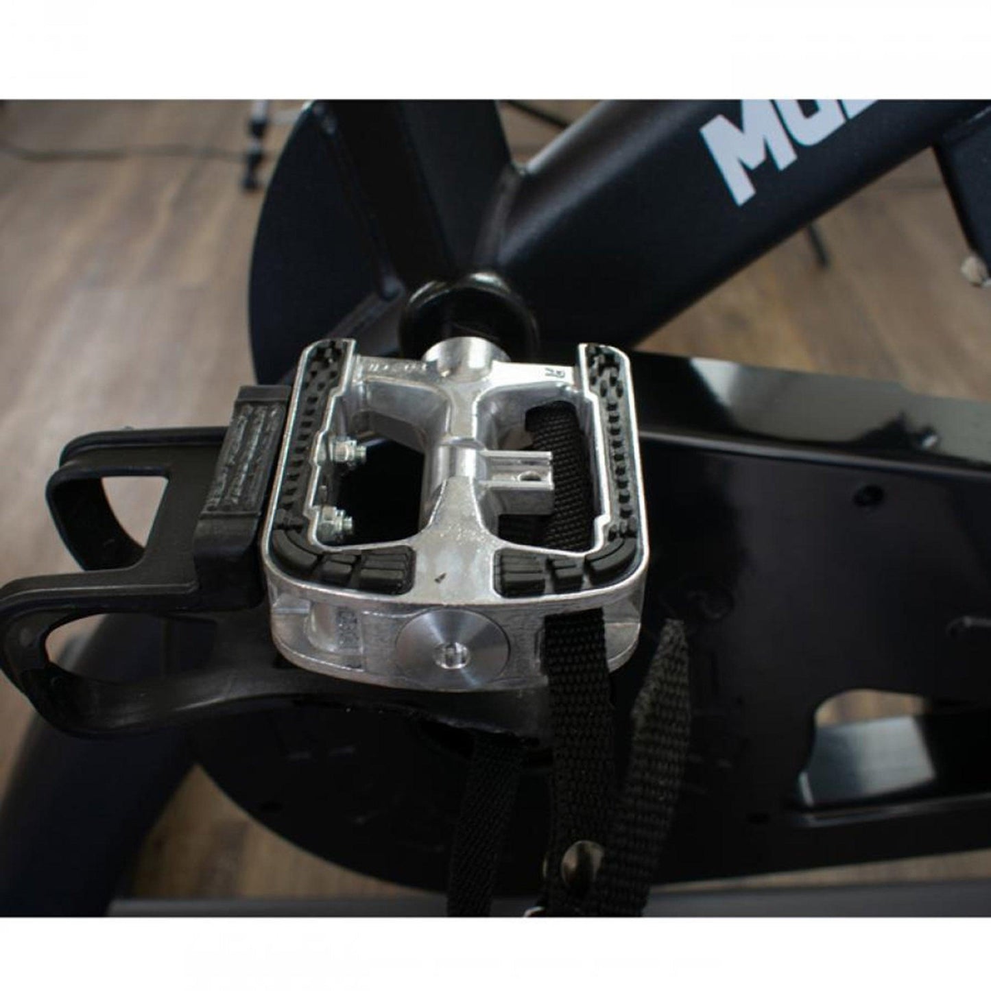 Stationary Exercise Bike - Muscle D Fitness - Commercial Grade Stationary Bike with Device Holder - Grit Grind Strength