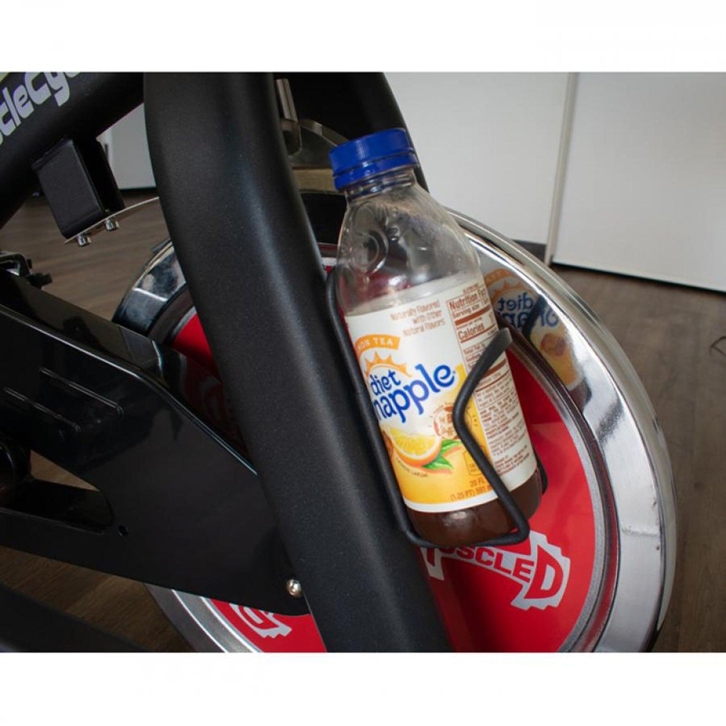 Stationary Exercise Bike - Muscle D Fitness - Commercial Grade Stationary Bike with Device Holder - Grit Grind Strength