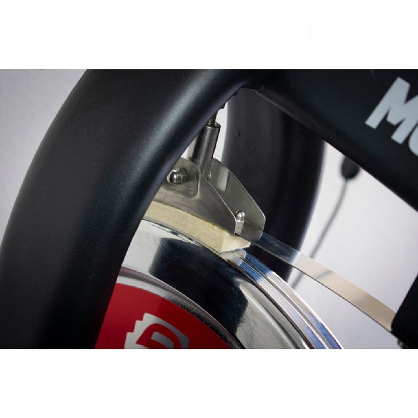 Stationary Exercise Bike - Muscle D Fitness - Commercial Grade Stationary Bike with Device Holder - Grit Grind Strength