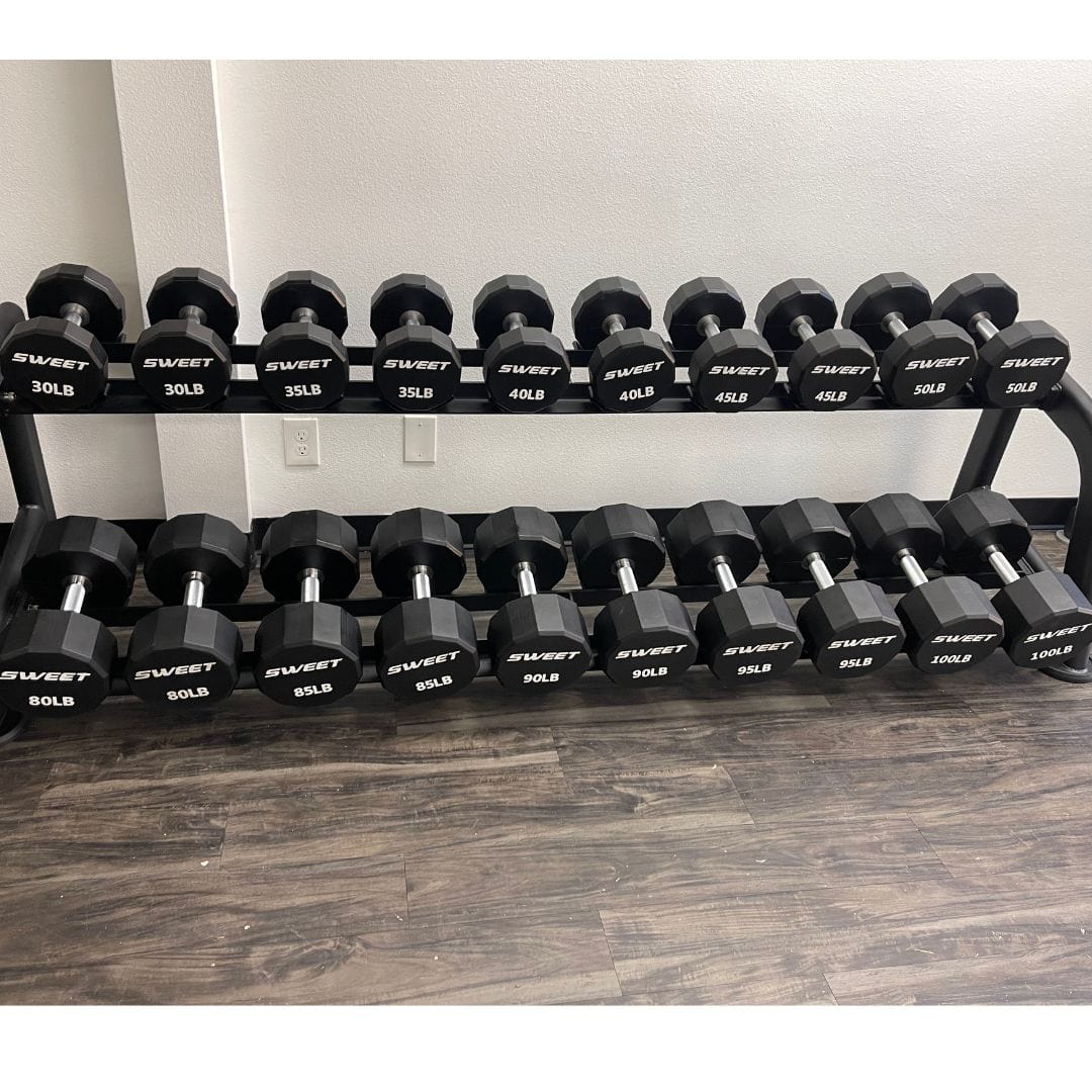 Sweet Dumbbell Set 5 - 100 lb (Rack sold seperately) - Grit Grind Strength