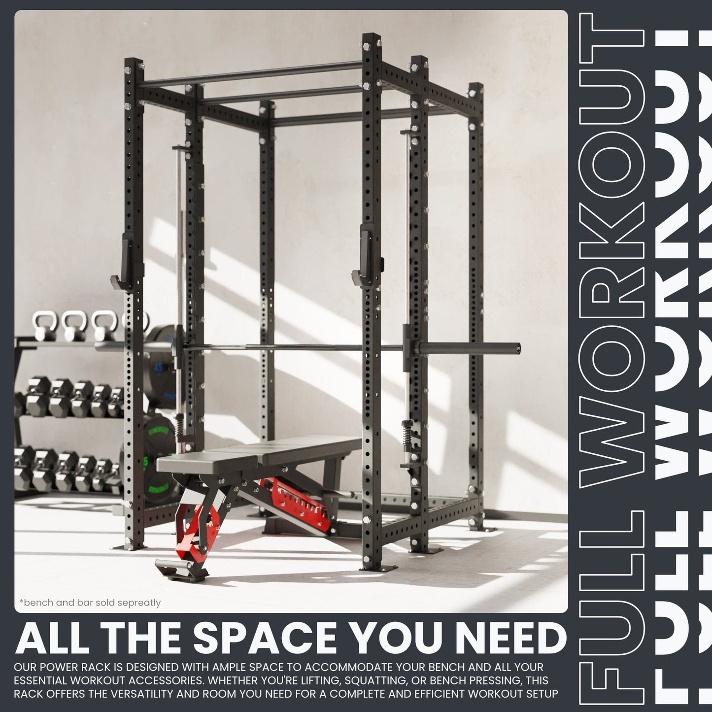 Synergee 2300 Series Power Cage with Smith Machine - Grit Grind Strength