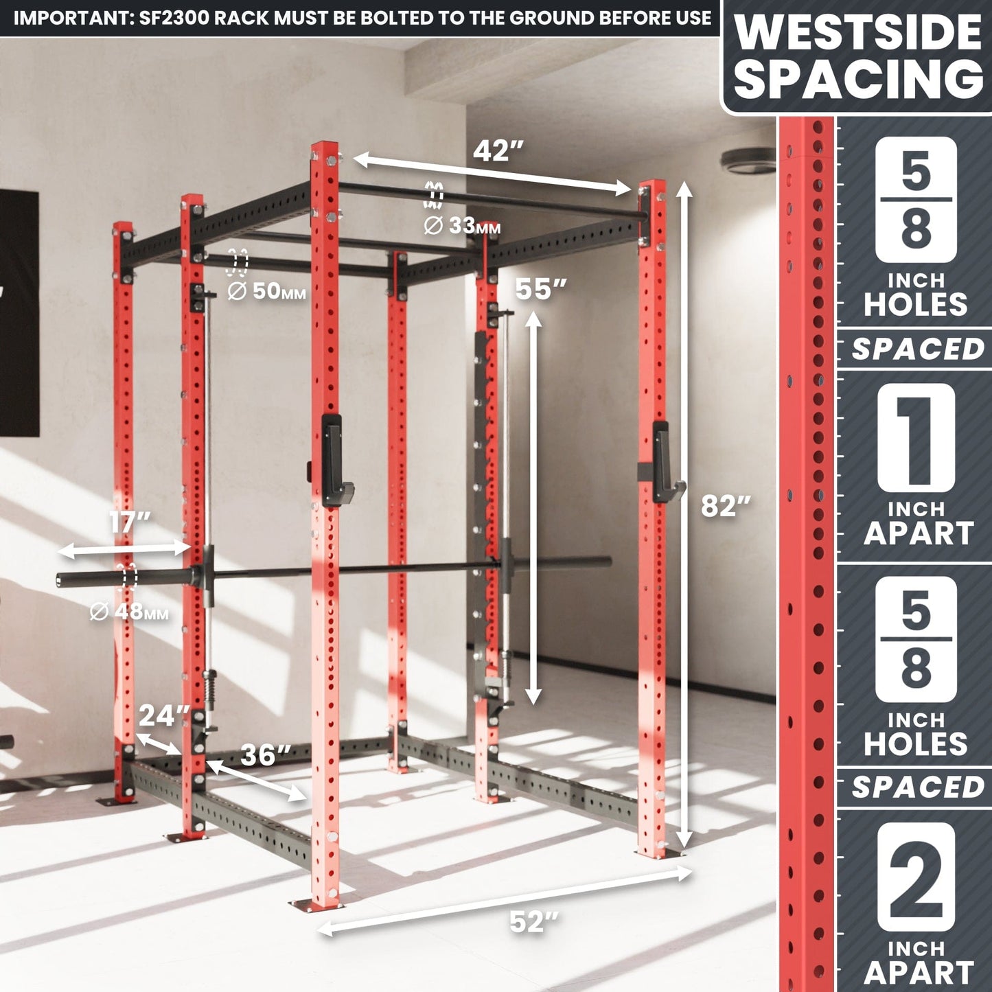Synergee 2300 Series Power Cage with Smith Machine - Grit Grind Strength