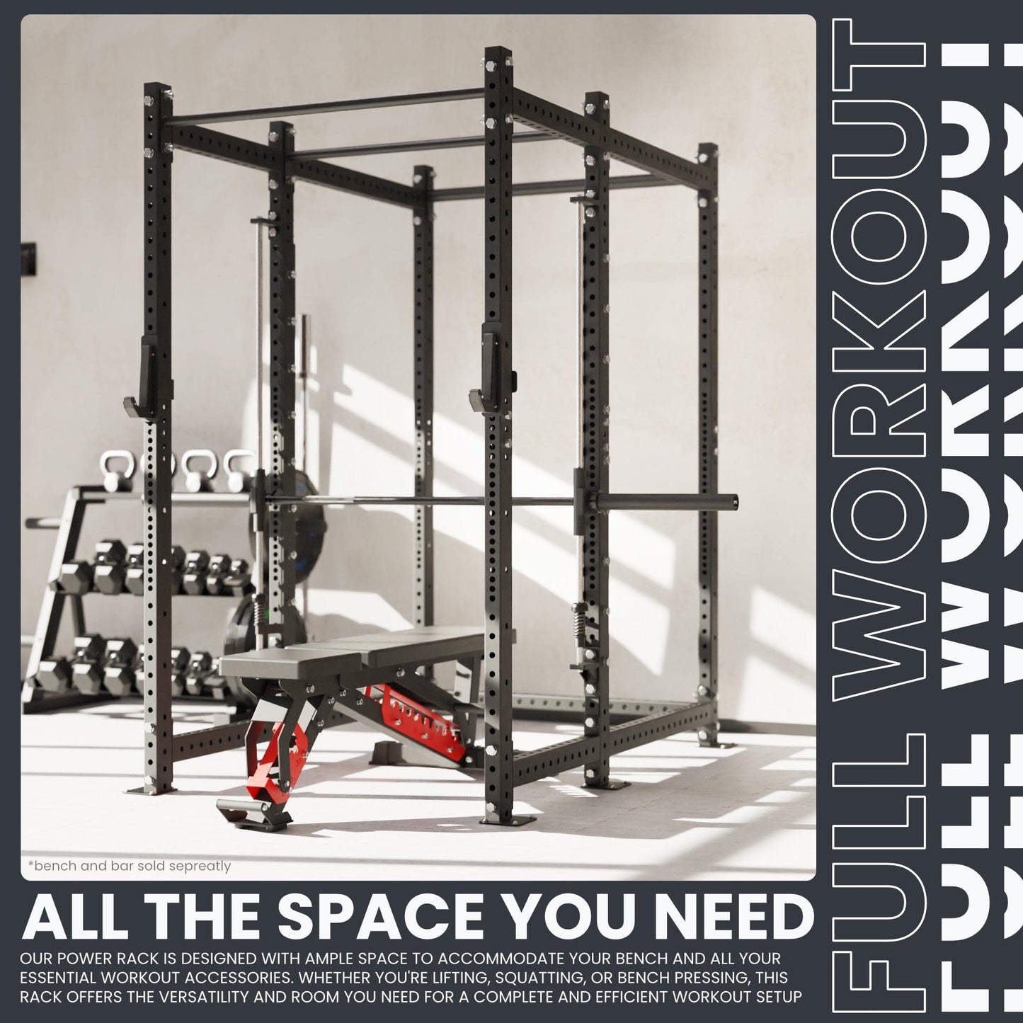Synergee 2300 Series Power Cage with Smith Machine - Grit Grind Strength