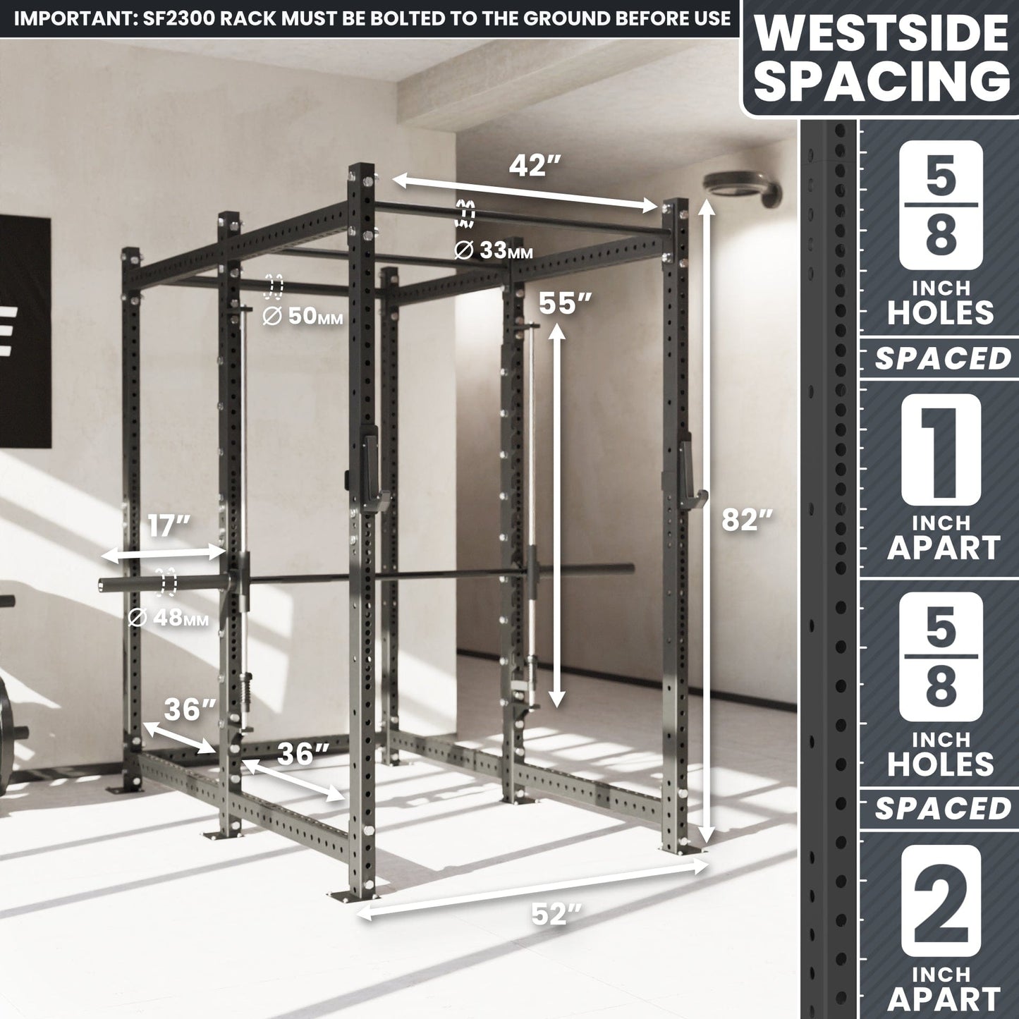 Synergee 2300 Series Power Cage with Smith Machine - Grit Grind Strength