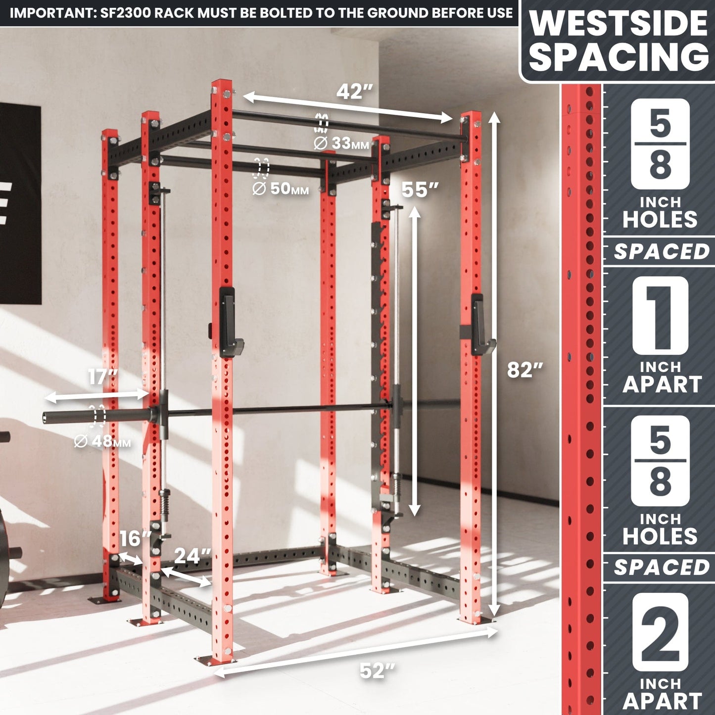 Synergee 2300 Series Power Cage with Smith Machine - Grit Grind Strength