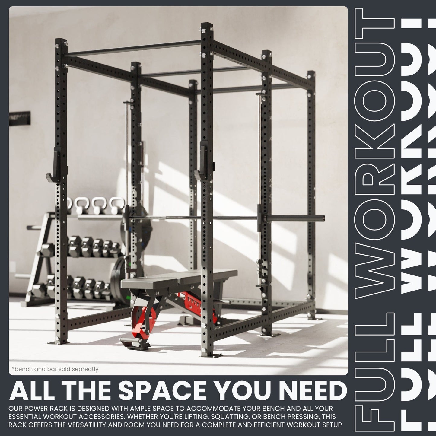Synergee 2300 Series Power Cage with Smith Machine - Grit Grind Strength