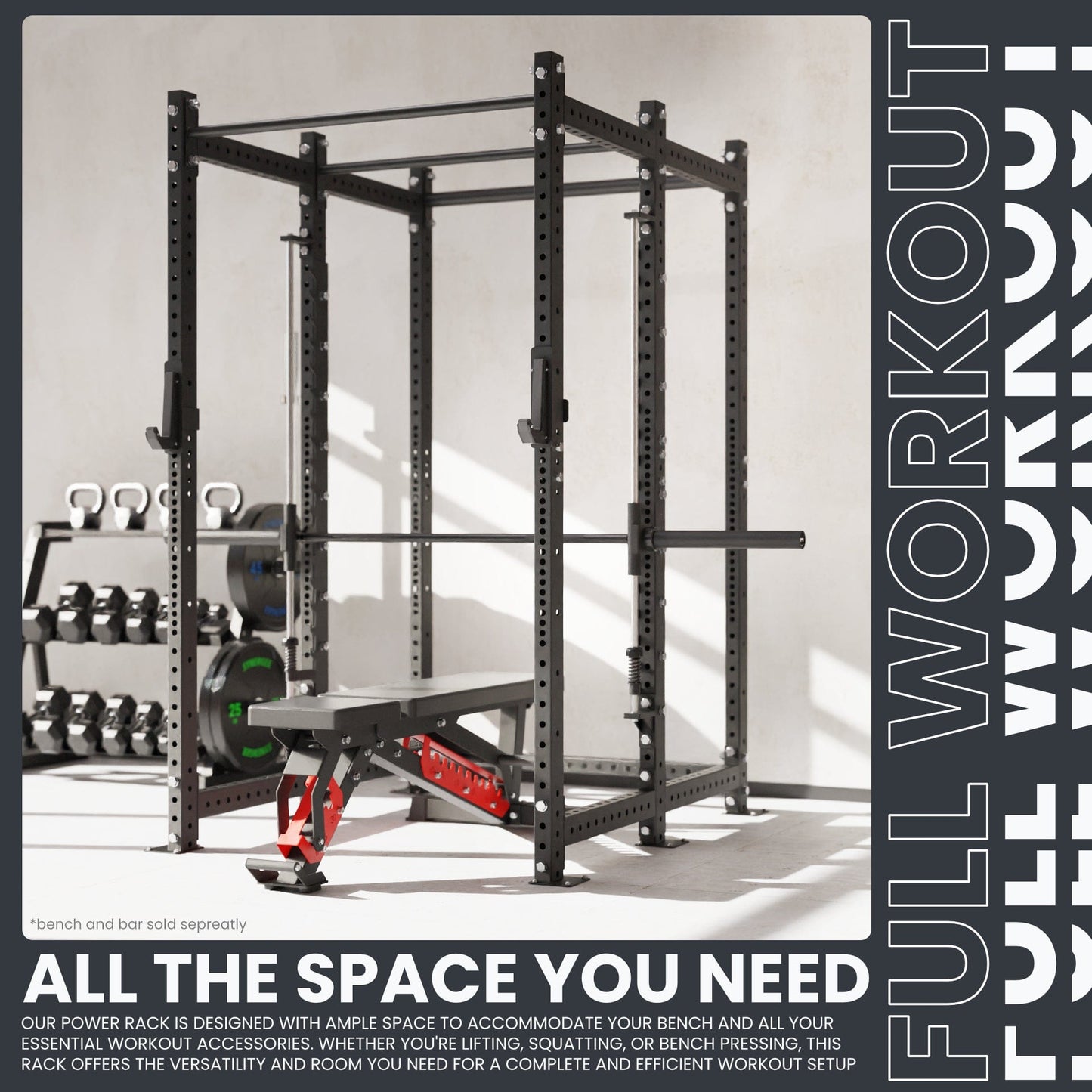Synergee 2300 Series Power Cage with Smith Machine - Grit Grind Strength