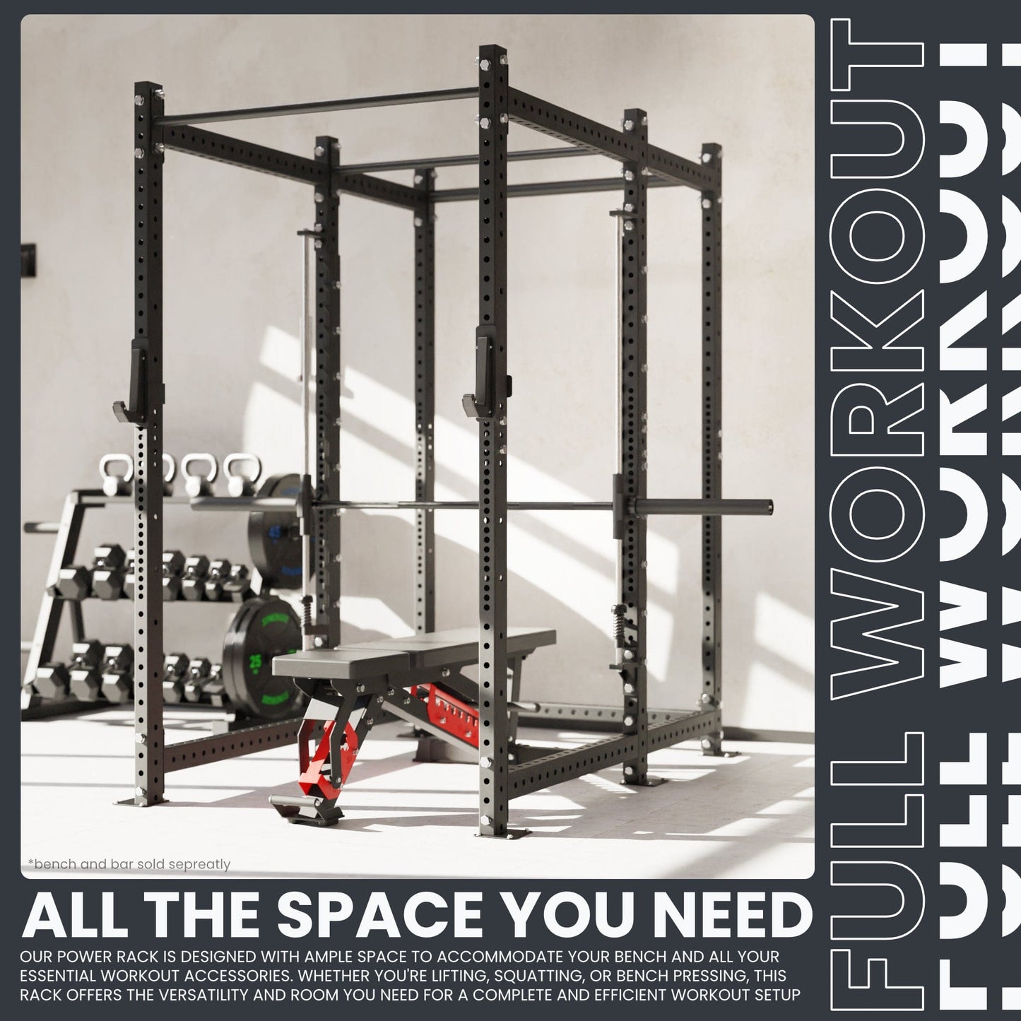 Synergee 2300 Series Power Cage with Smith Machine - Grit Grind Strength
