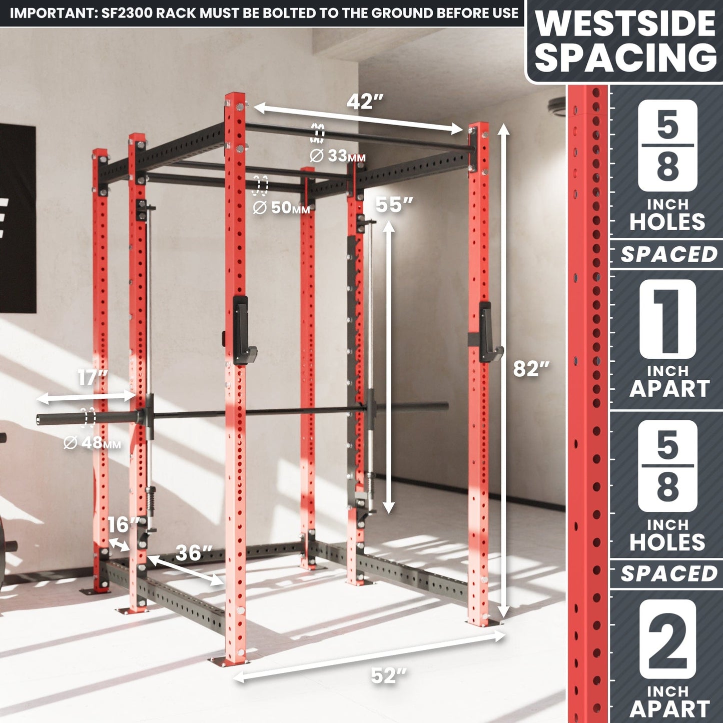 Synergee 2300 Series Power Cage with Smith Machine - Grit Grind Strength