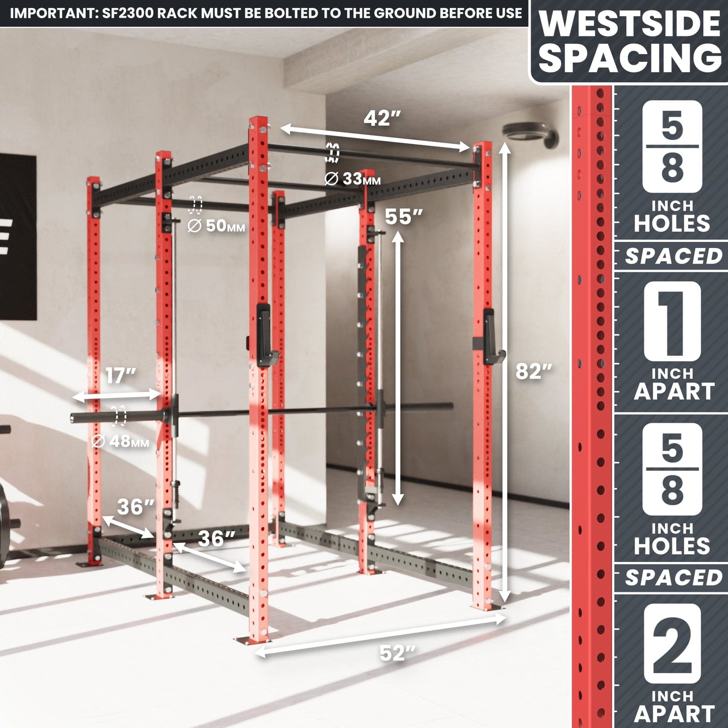 Synergee 2300 Series Power Cage with Smith Machine - Grit Grind Strength