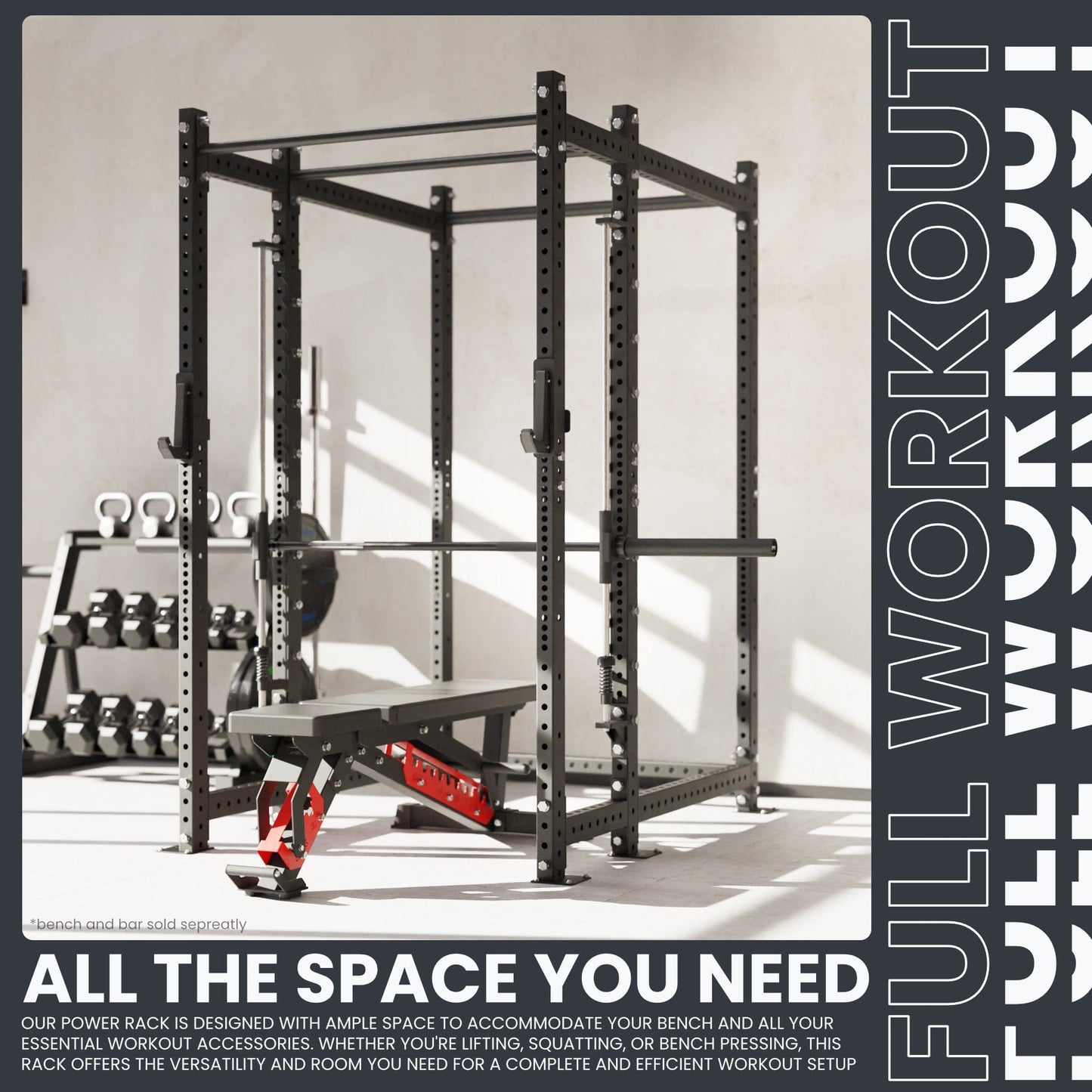 Synergee 2300 Series Power Cage with Smith Machine - Grit Grind Strength