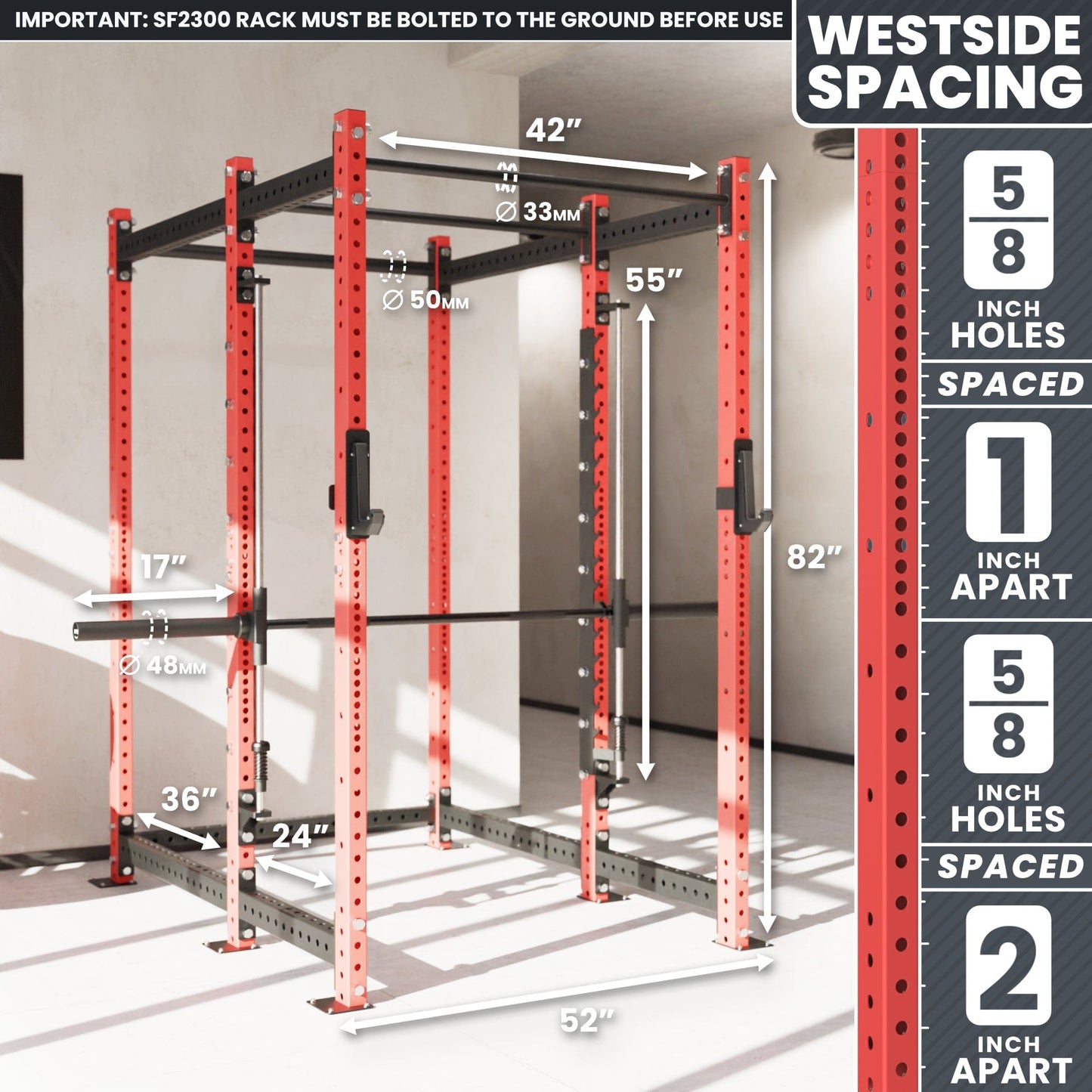 Synergee 2300 Series Power Cage with Smith Machine - Grit Grind Strength