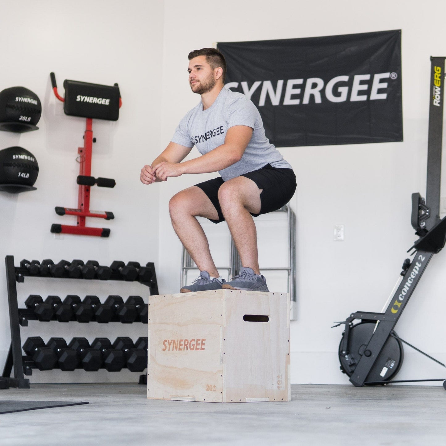 Synergee 3 - in - 1 Wood Plyo Boxes - Grit Grind Strength