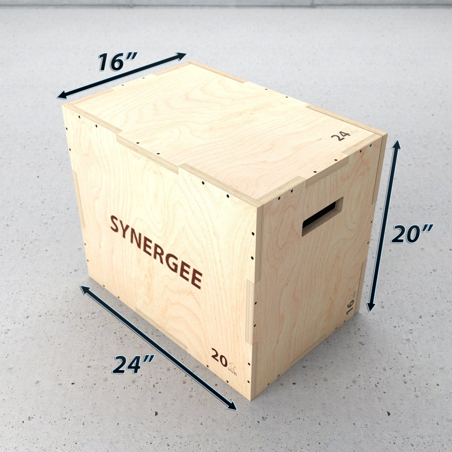 Synergee 3 - in - 1 Wood Plyo Boxes - Grit Grind Strength