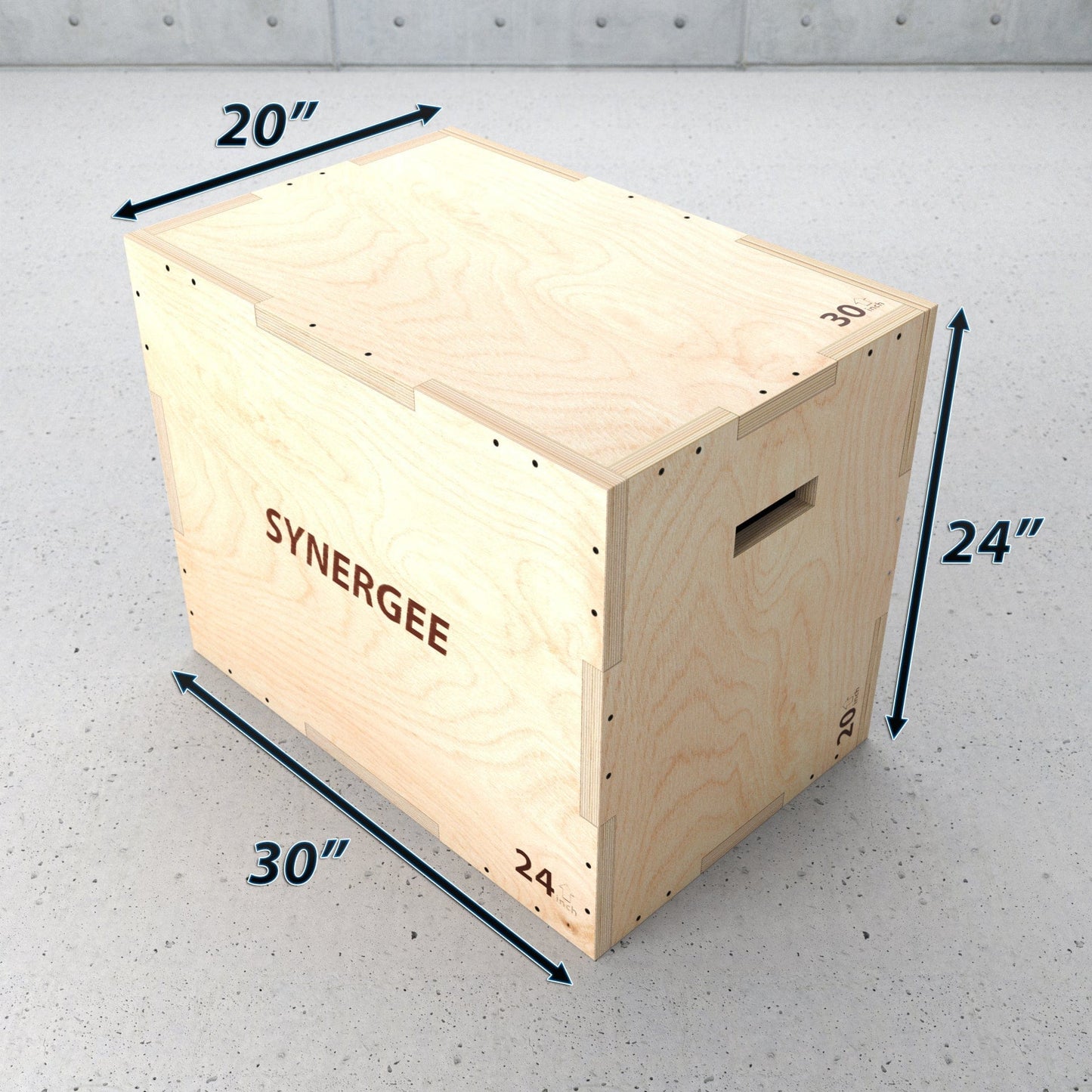 Synergee 3 - in - 1 Wood Plyo Boxes - Grit Grind Strength