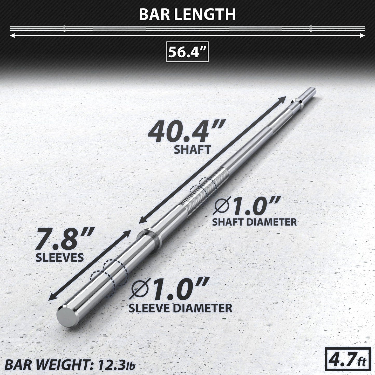 Synergee Barbells Synergee 1" Barbell
