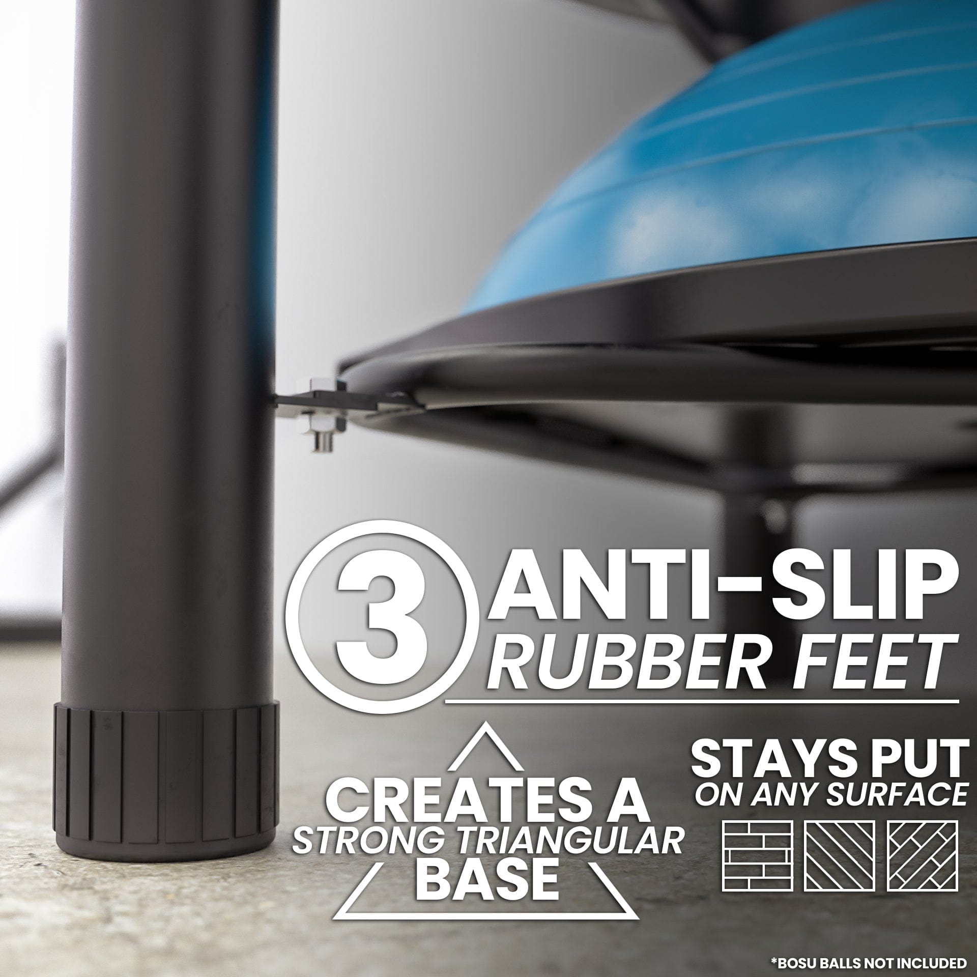 Synergee BOSU Ball Rack - Grit Grind Strength