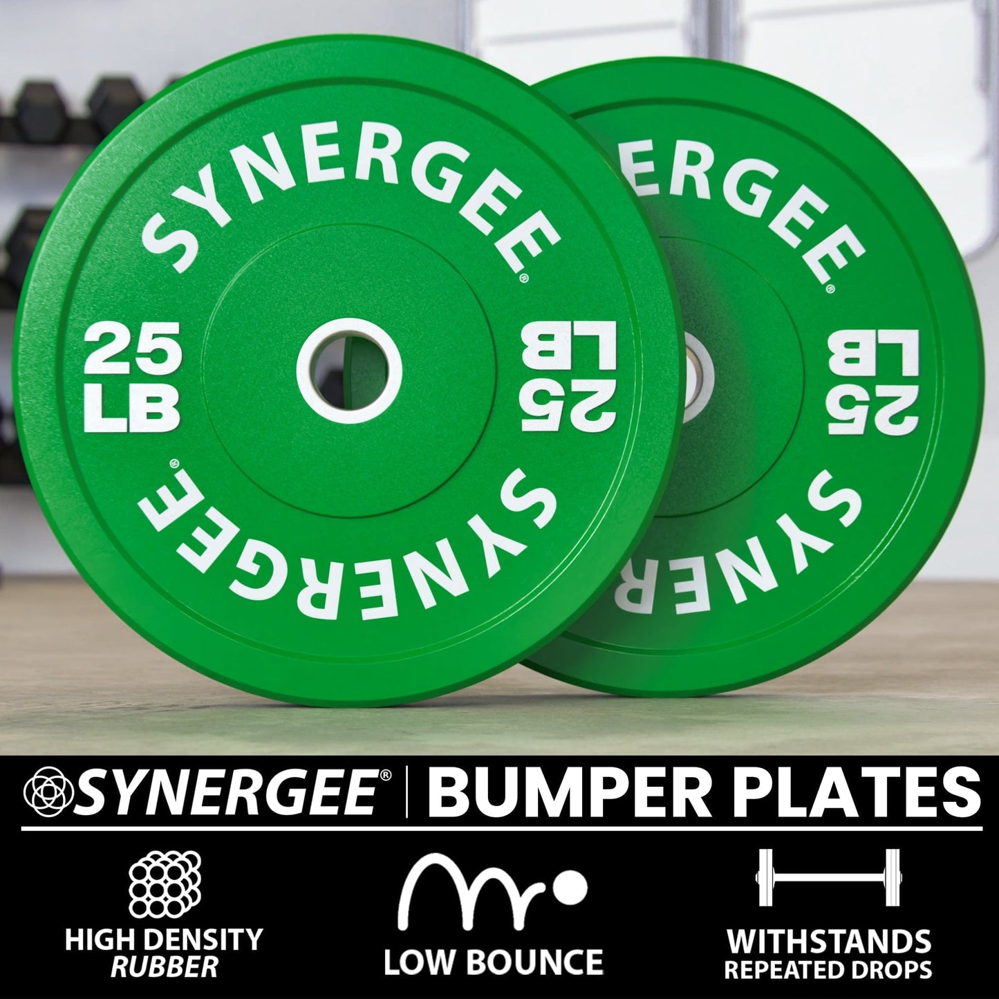 Synergee Bumper Plates - Grit Grind Strength