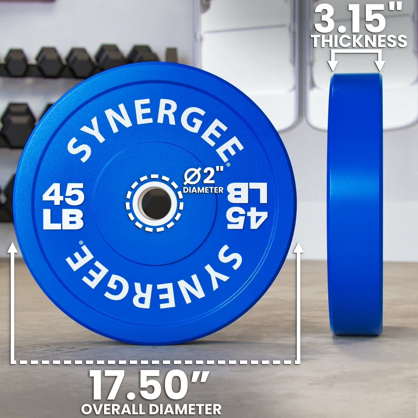 Synergee Bumper Plates - Grit Grind Strength