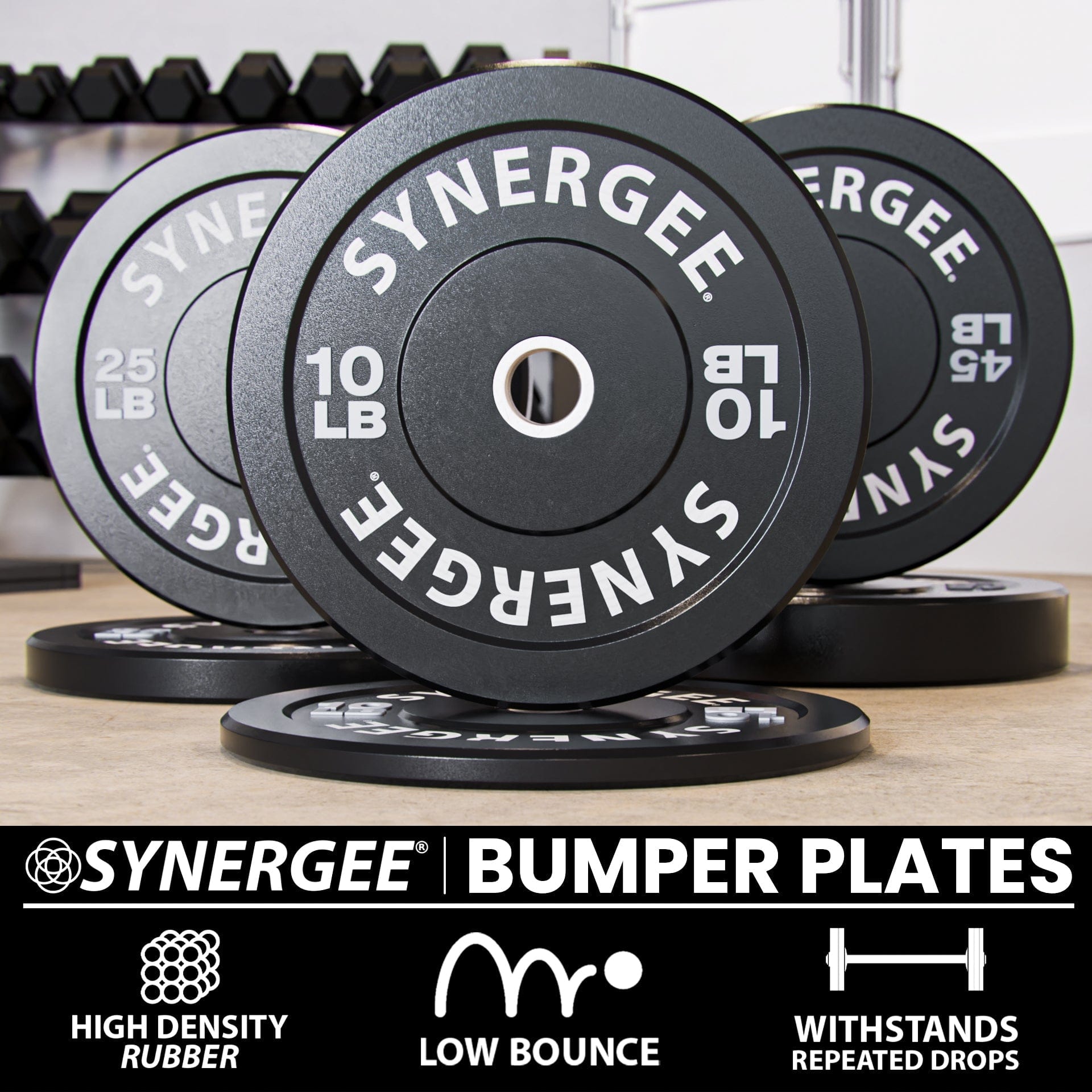 Synergee Bumper Plates - Grit Grind Strength