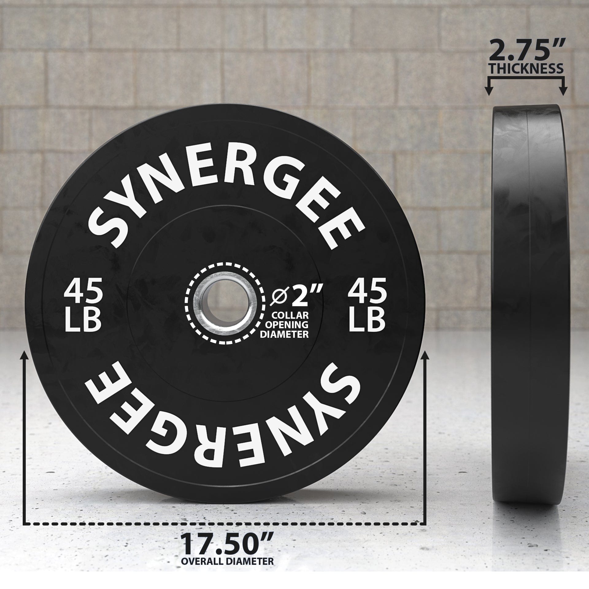 Synergee Bumper Plates - Grit Grind Strength