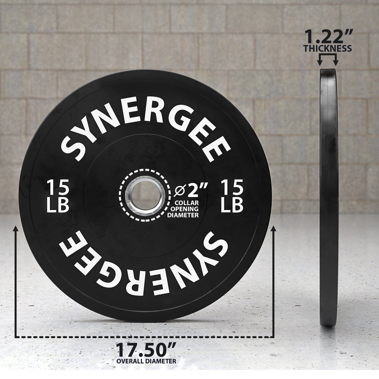 Synergee Bumper Plates - Grit Grind Strength