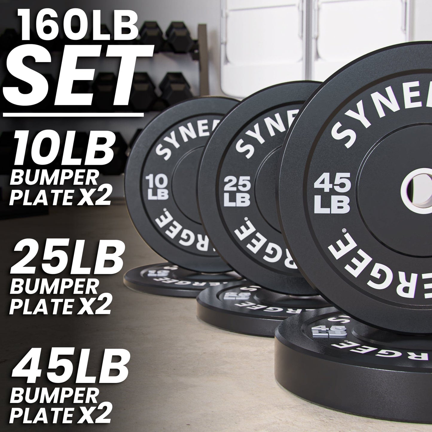 Synergee Bumper Plates - Grit Grind Strength