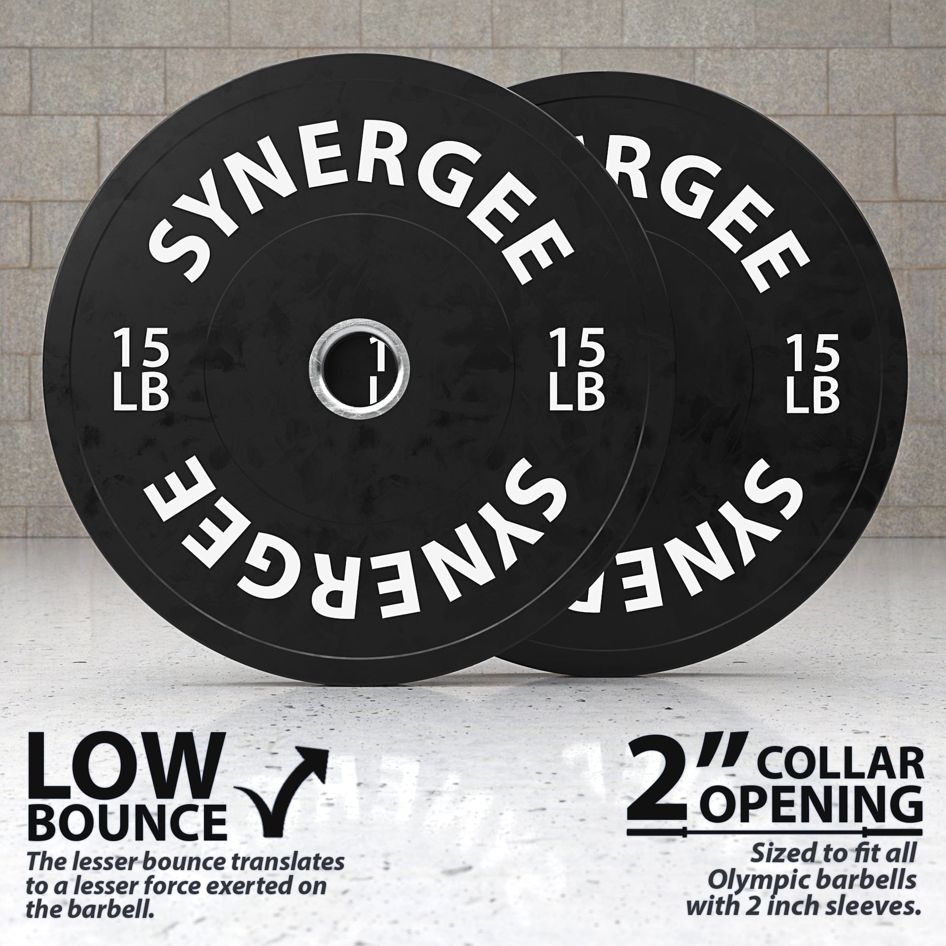 Synergee Bumper Plates - Grit Grind Strength