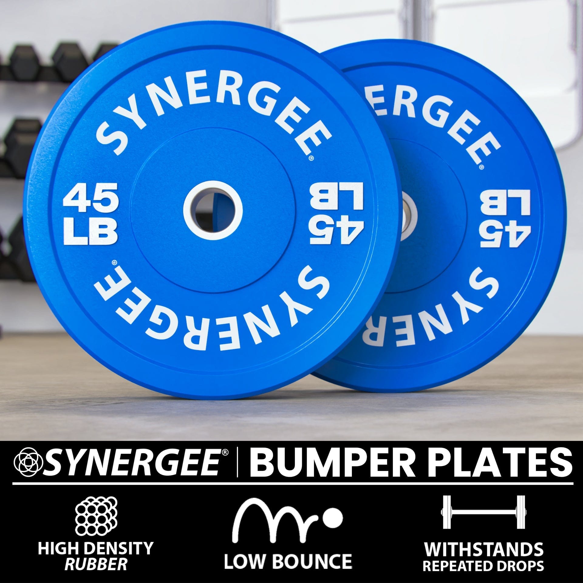 Synergee Bumper Plates - Grit Grind Strength