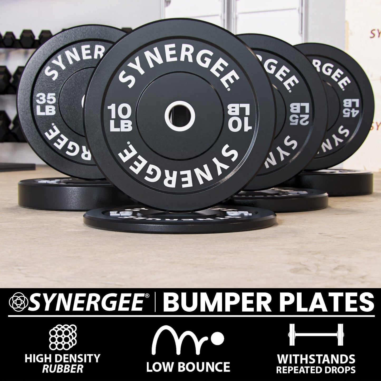 Synergee Bumper Plates - Grit Grind Strength