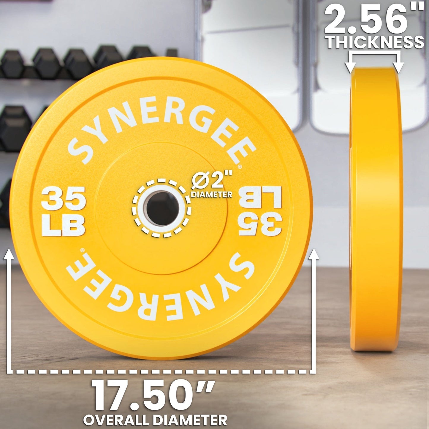 Synergee Bumper Plates - Grit Grind Strength