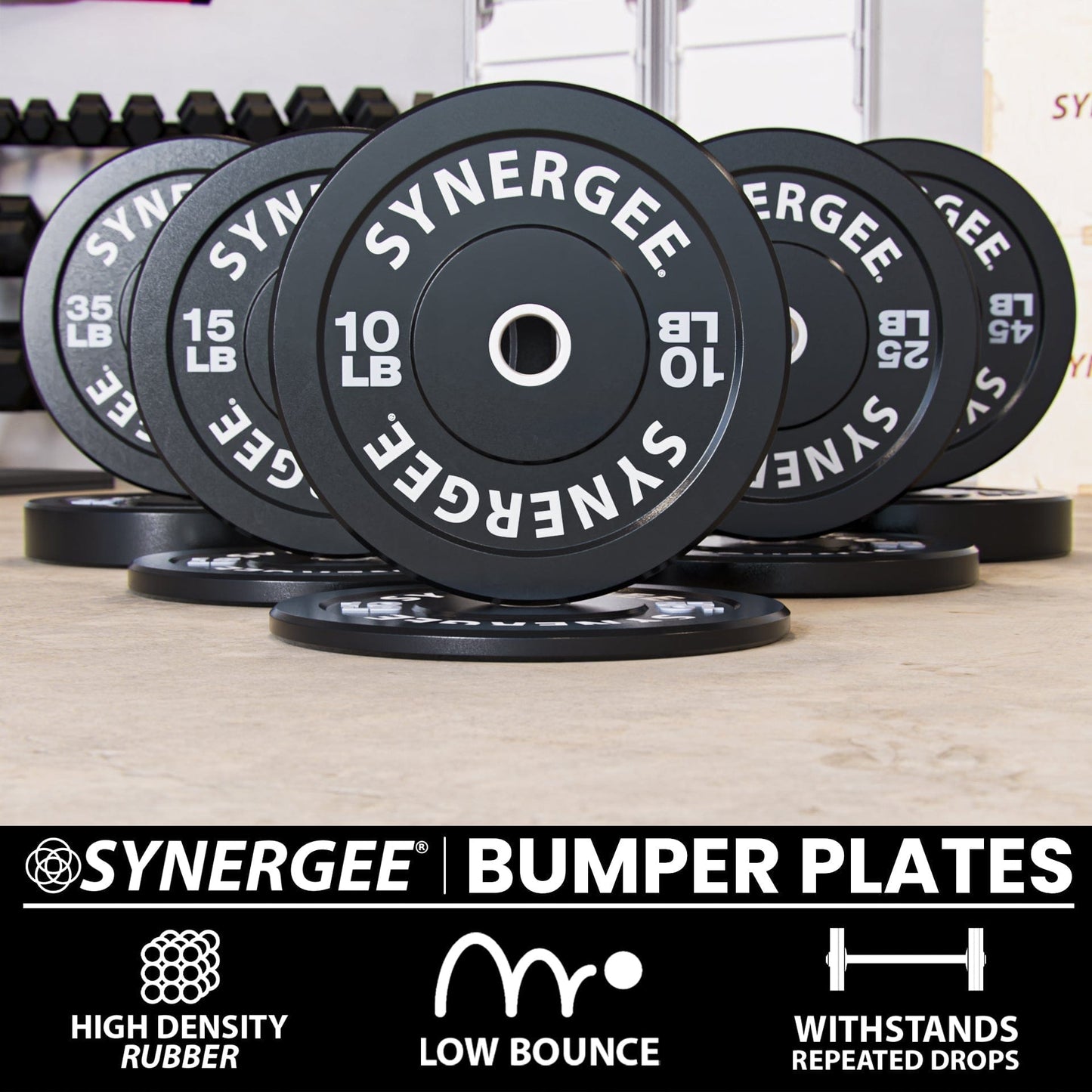 Synergee Bumper Plates - Grit Grind Strength