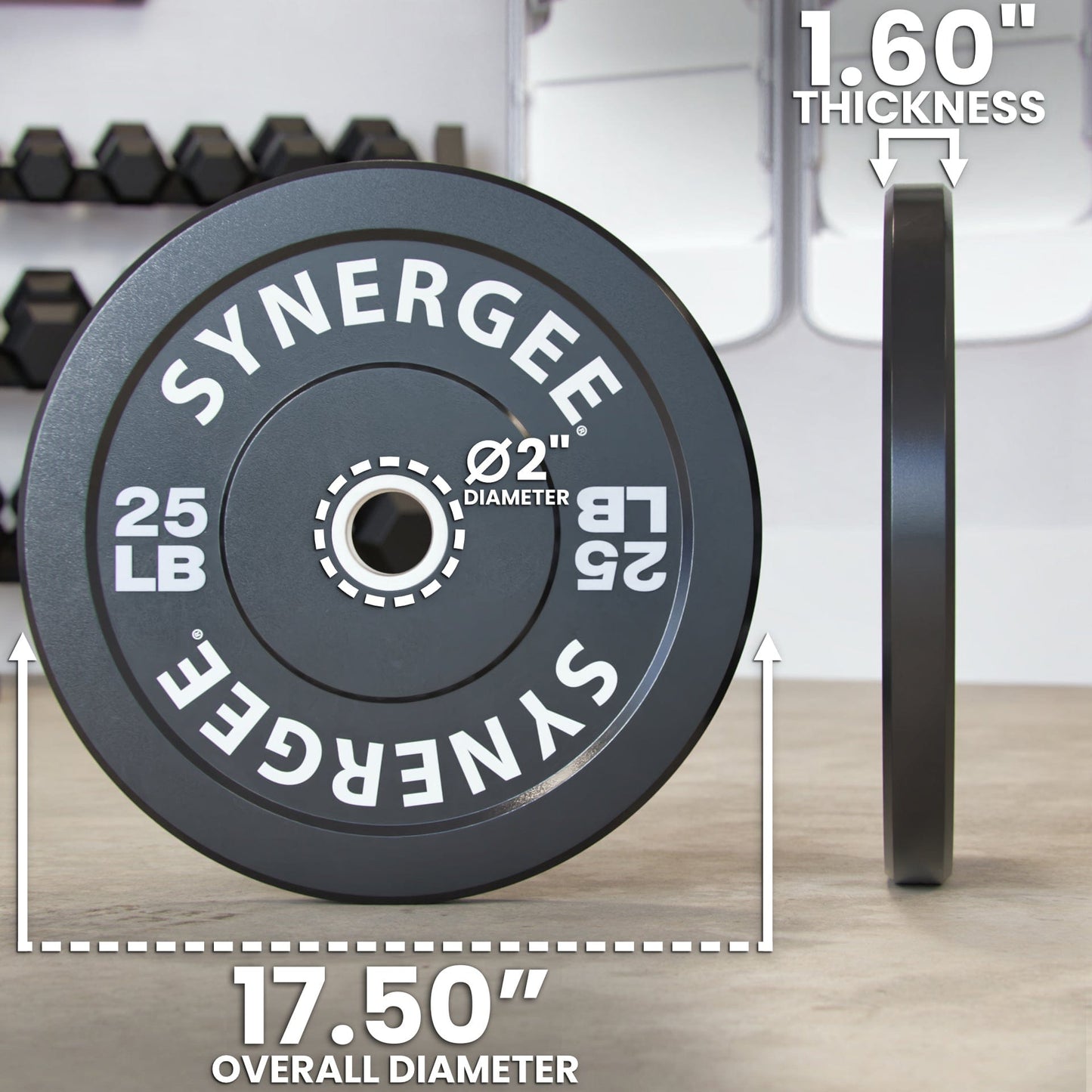 Synergee Bumper Plates - Grit Grind Strength