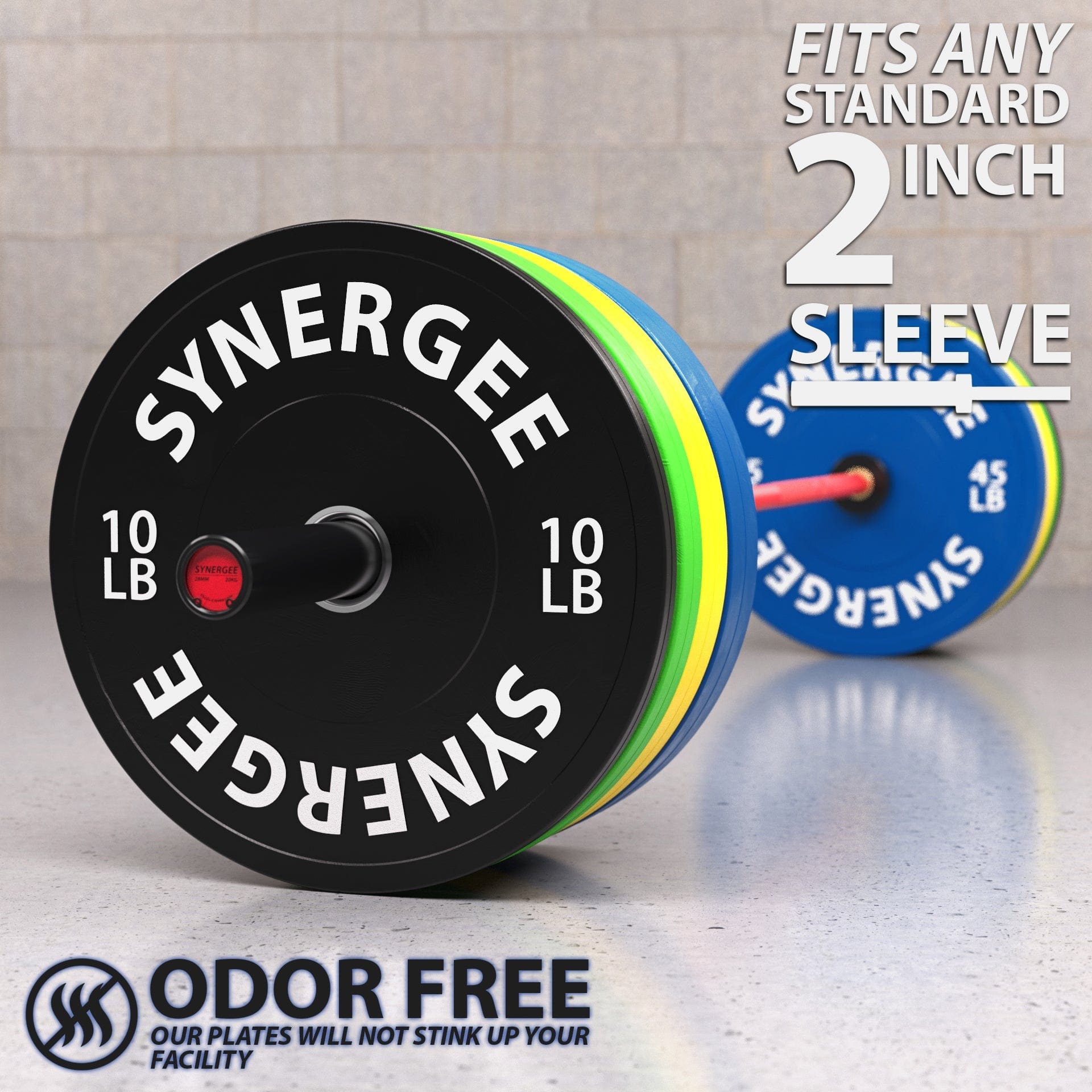Synergee Bumper Plates - Grit Grind Strength