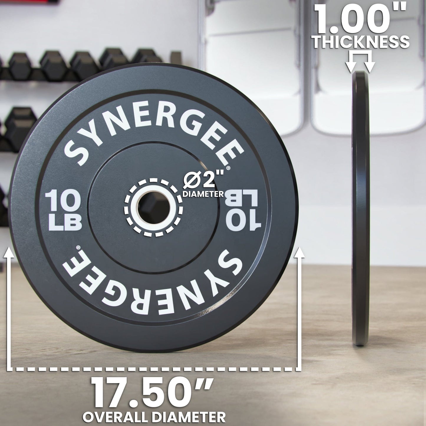 Synergee Bumper Plates - Grit Grind Strength