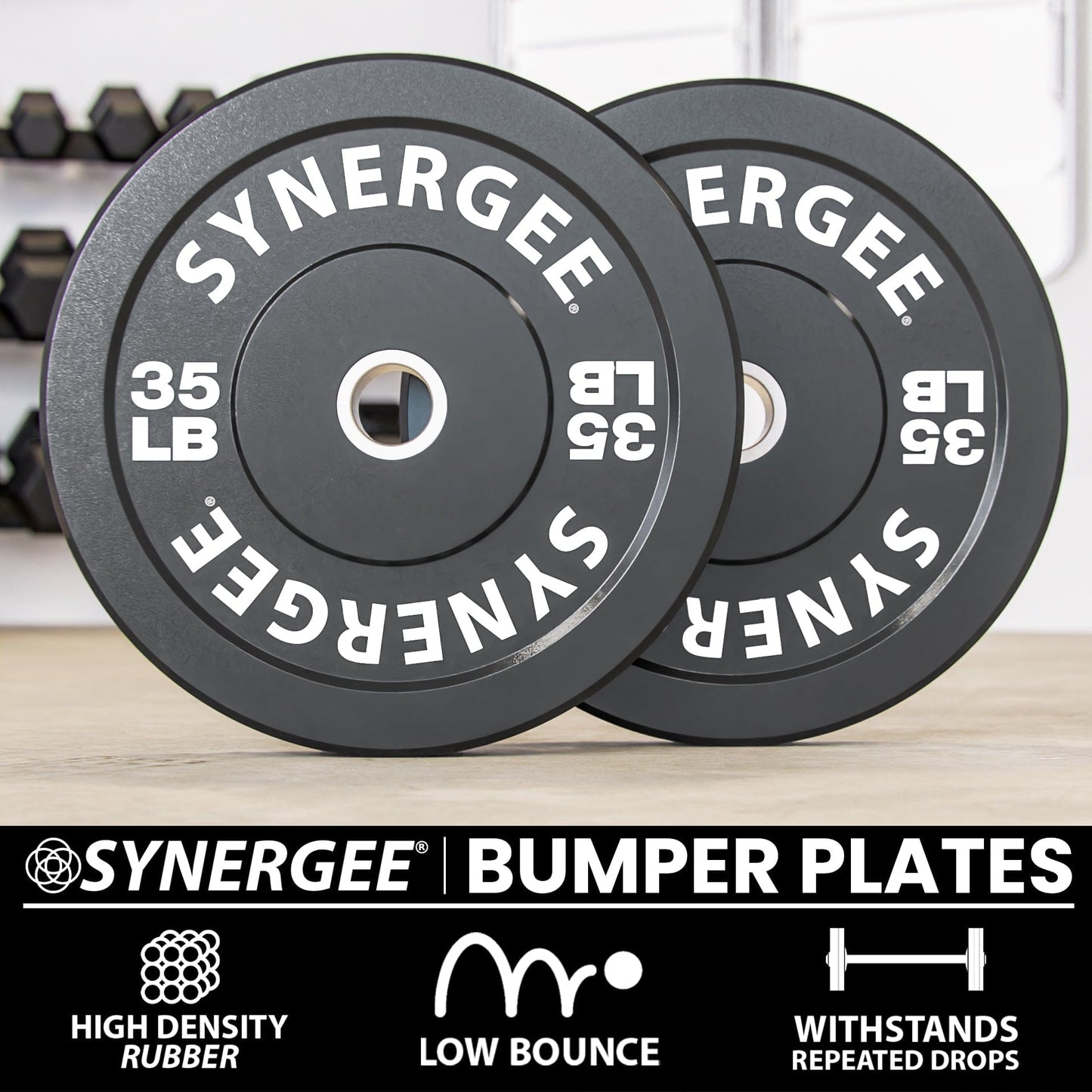 Synergee Bumper Plates - Grit Grind Strength