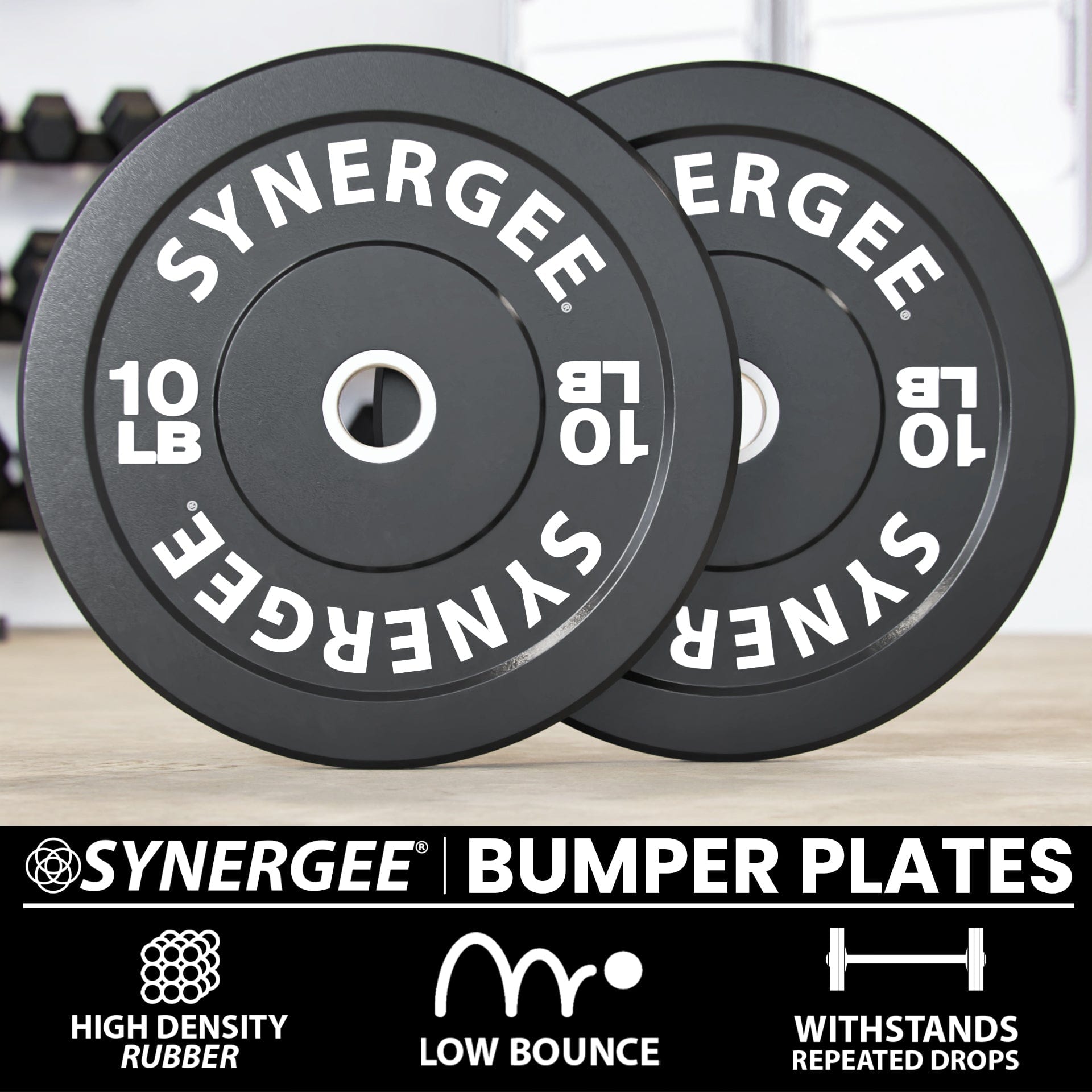 Synergee Bumper Plates - Grit Grind Strength