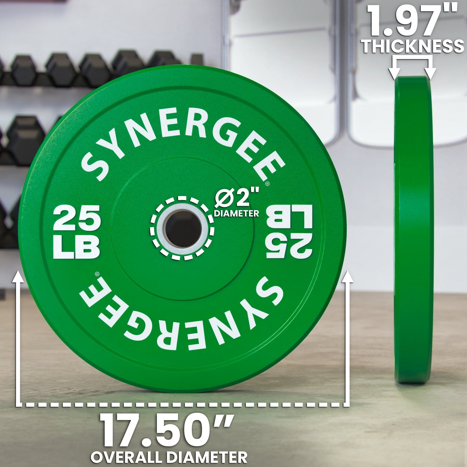 Synergee Bumper Plates - Grit Grind Strength