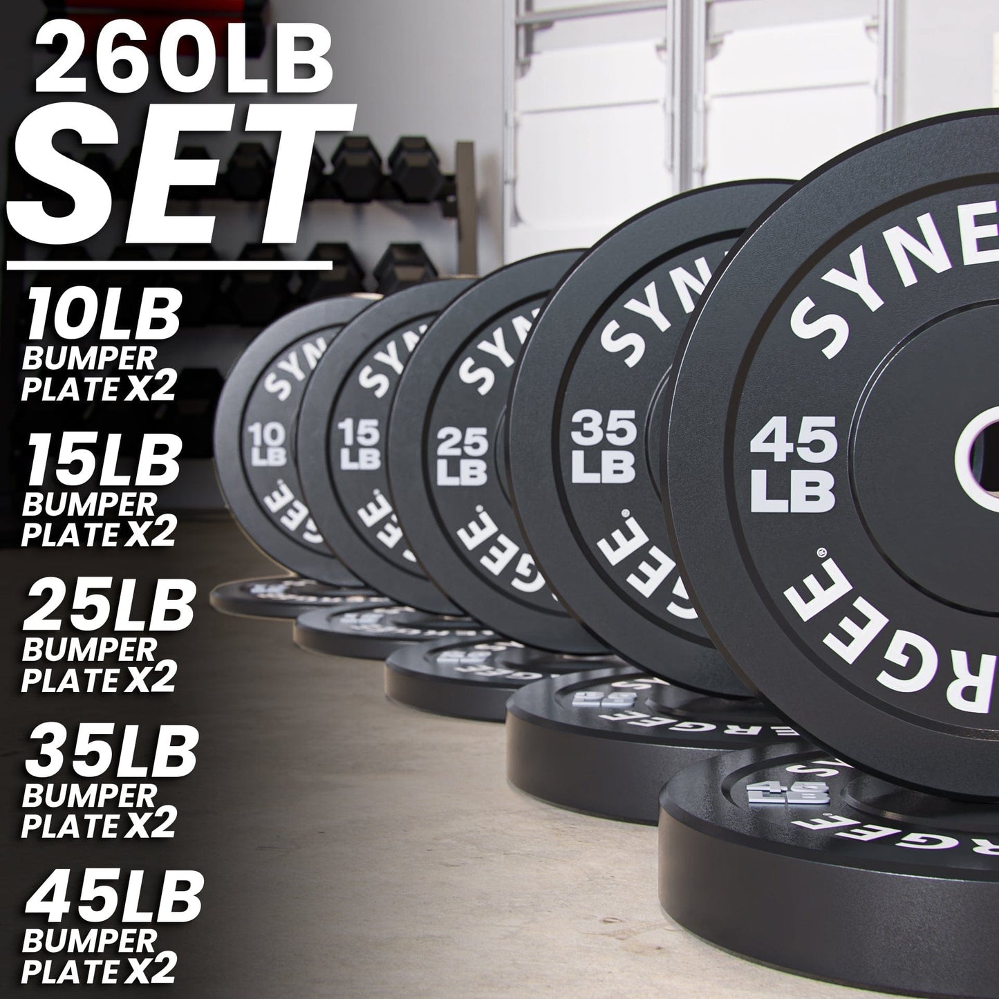 Synergee Bumper Plates - Grit Grind Strength