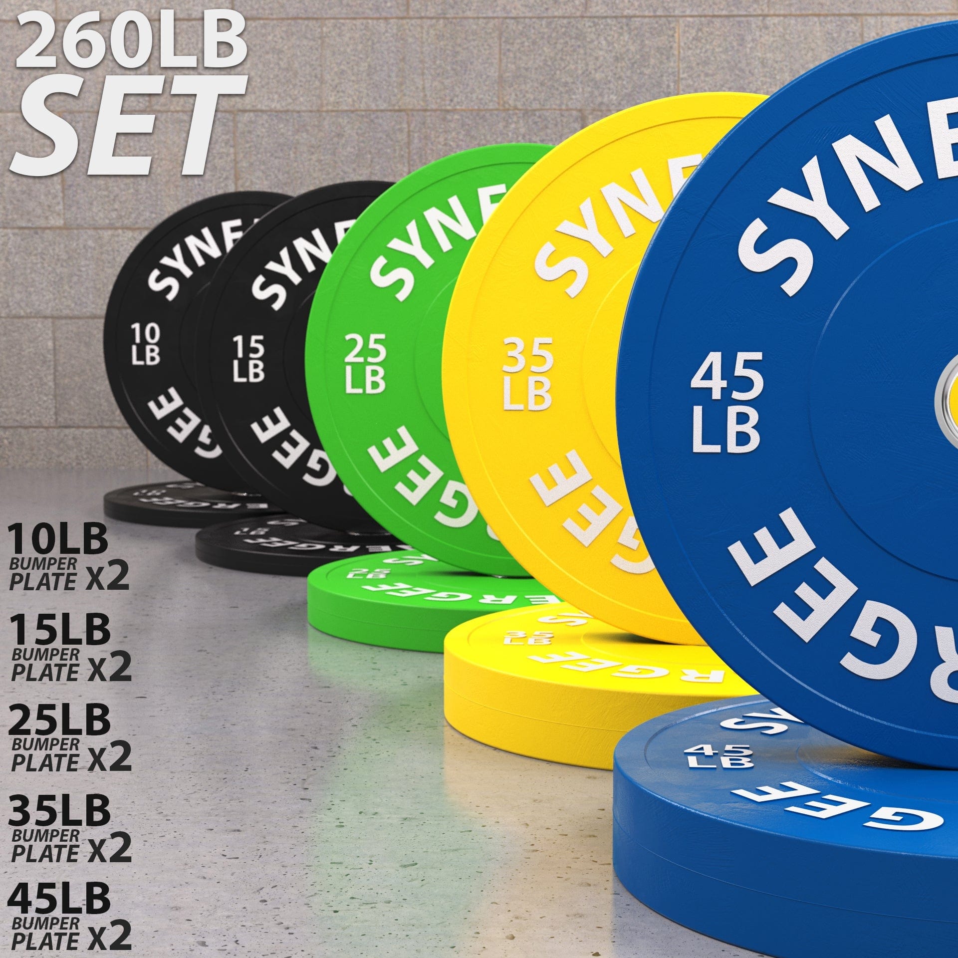 Synergee Bumper Plates - Grit Grind Strength