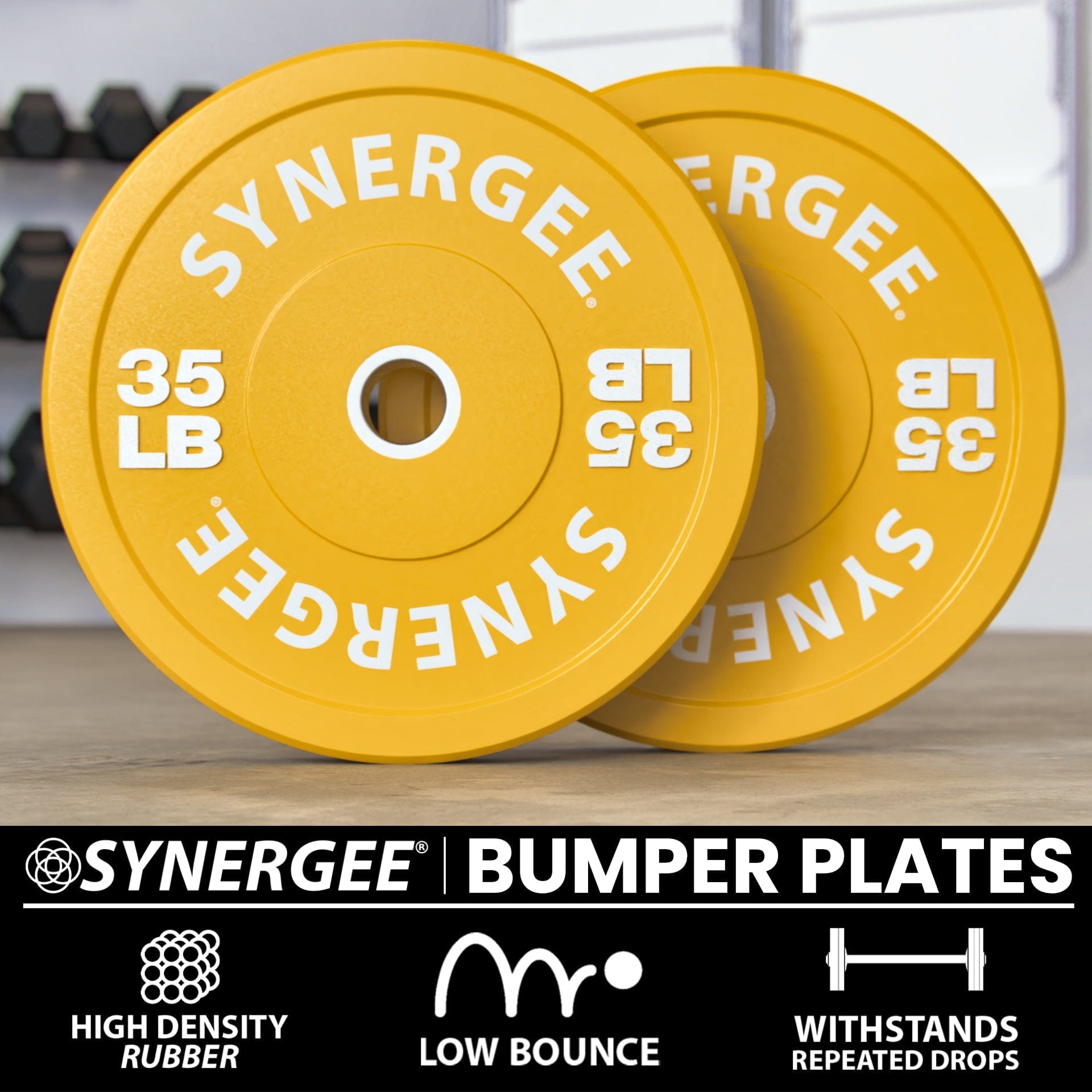 Synergee Bumper Plates - Grit Grind Strength