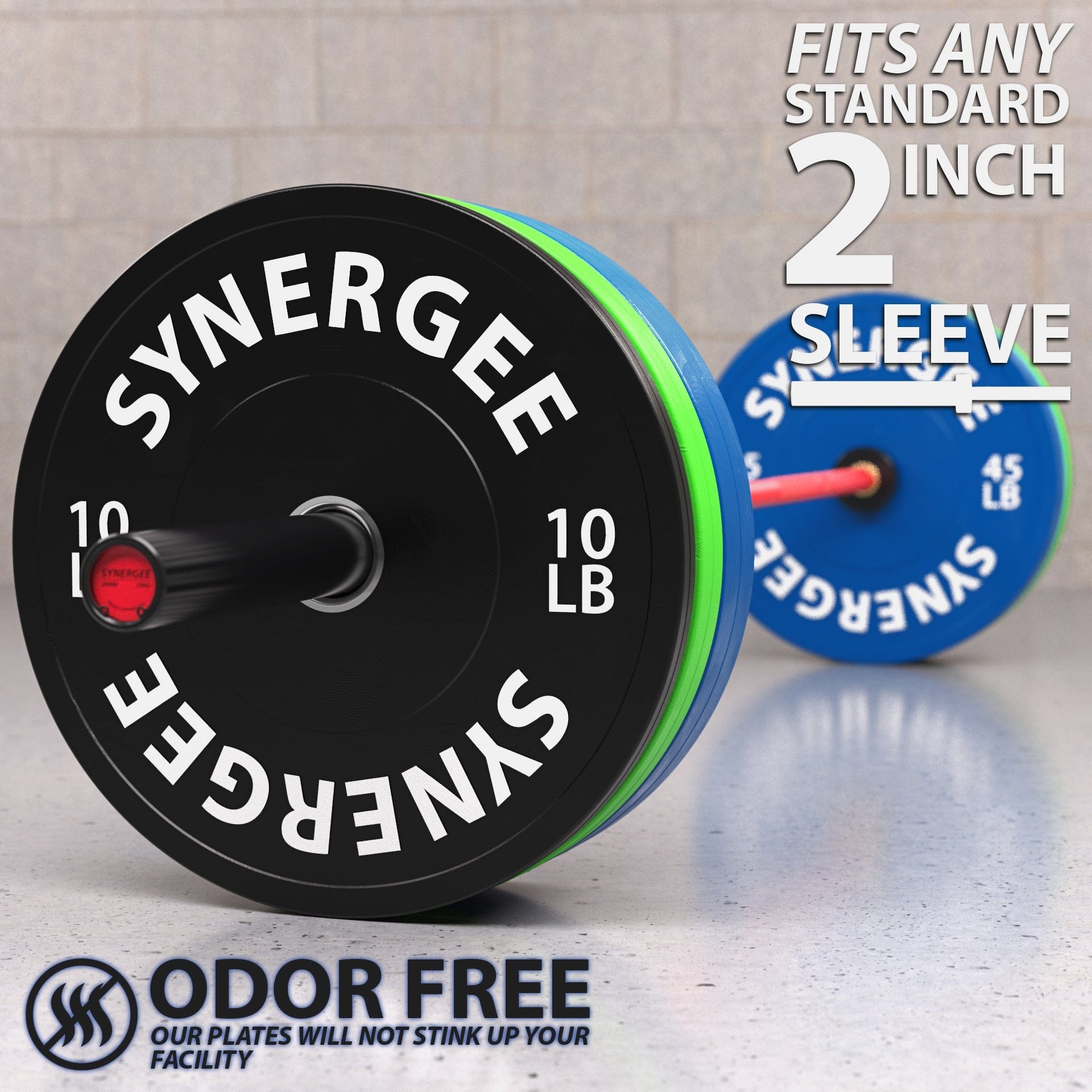 Synergee Bumper Plates - Grit Grind Strength