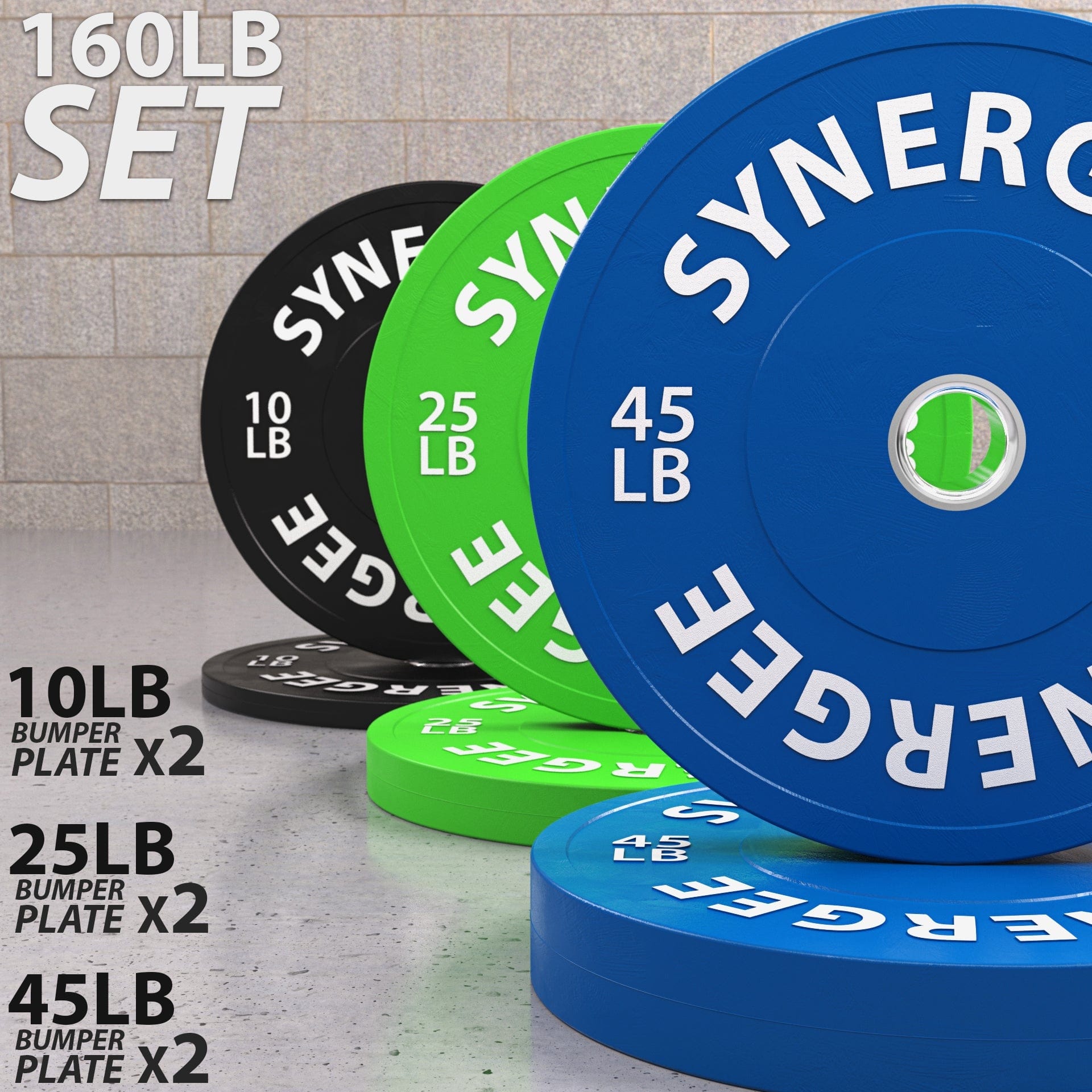Synergee Bumper Plates - Grit Grind Strength