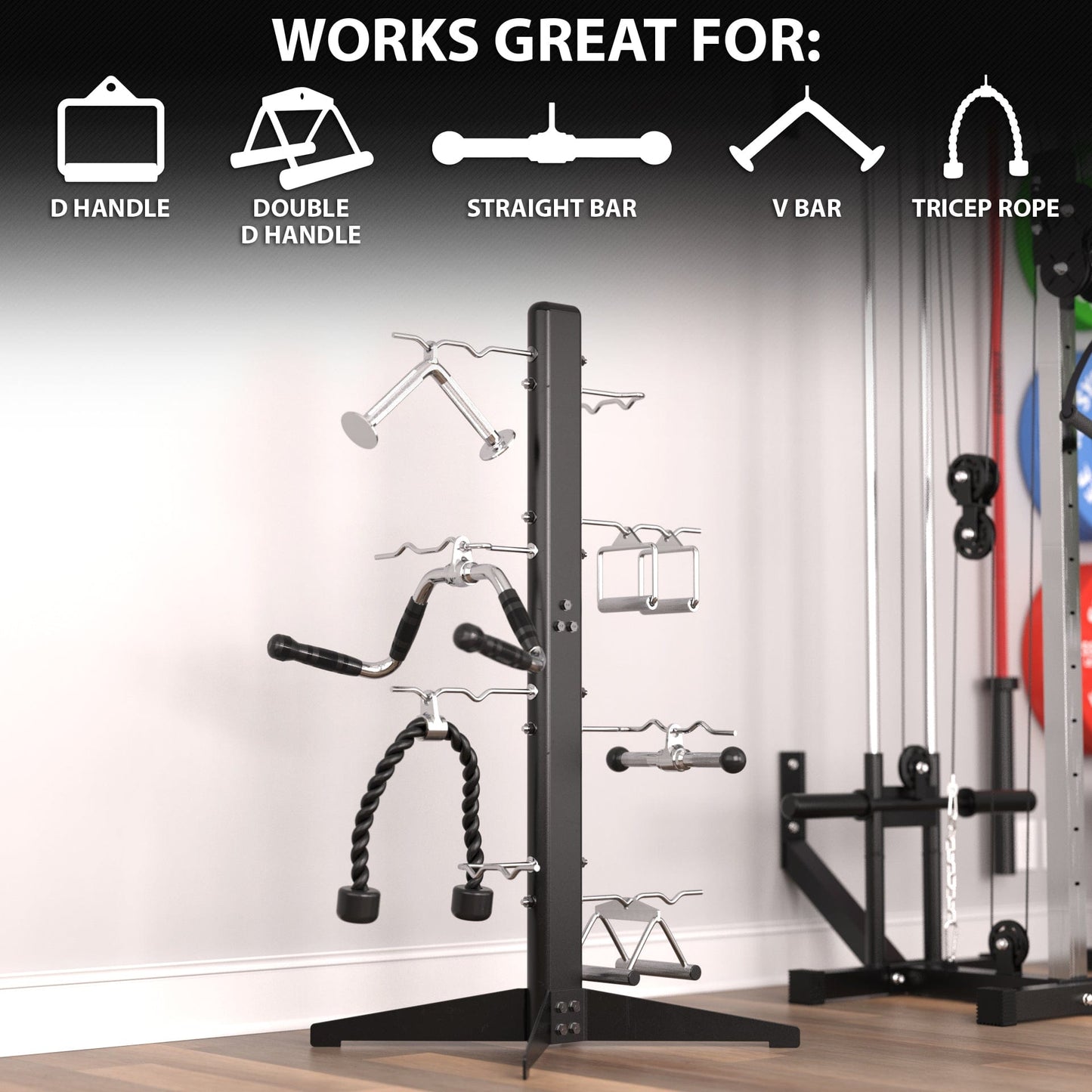 Synergee Cable Attachment Rack - Grit Grind Strength