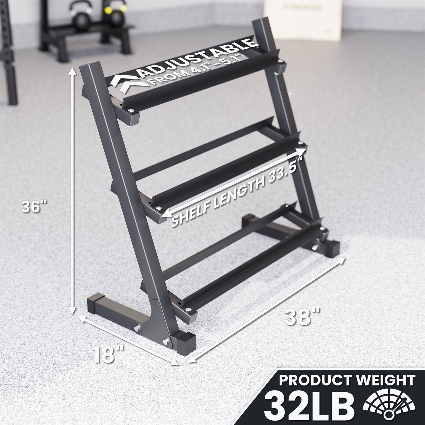 Synergee Dumbbell Rack - Grit Grind Strength