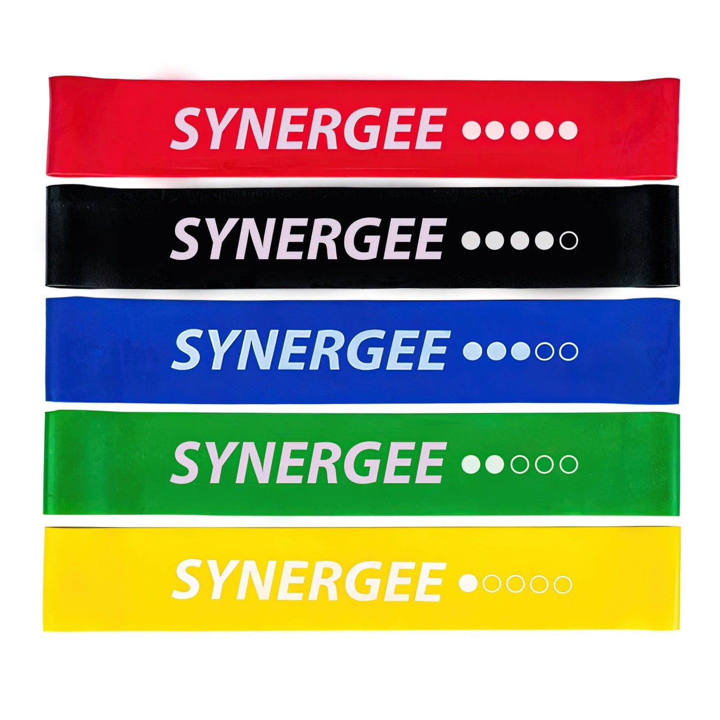 Synergee Exercise Bands 5 Pack Synergee Mini Bands